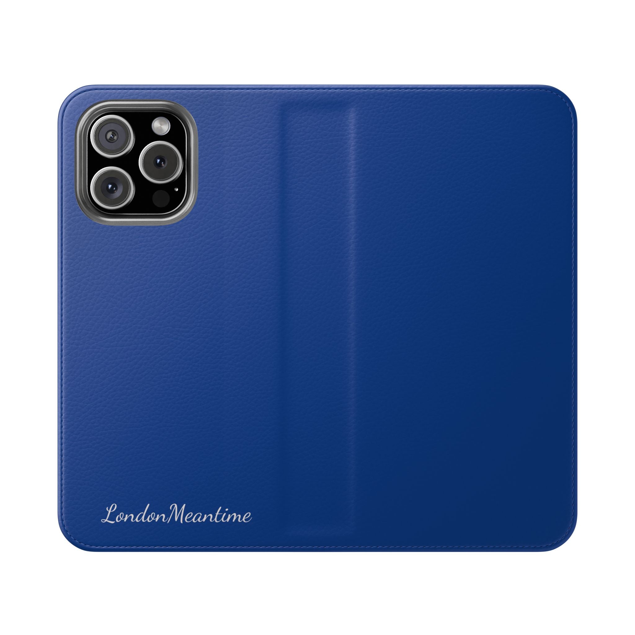 Royal blue Wallet Phone Flip Case — Cardholder Folio Cover