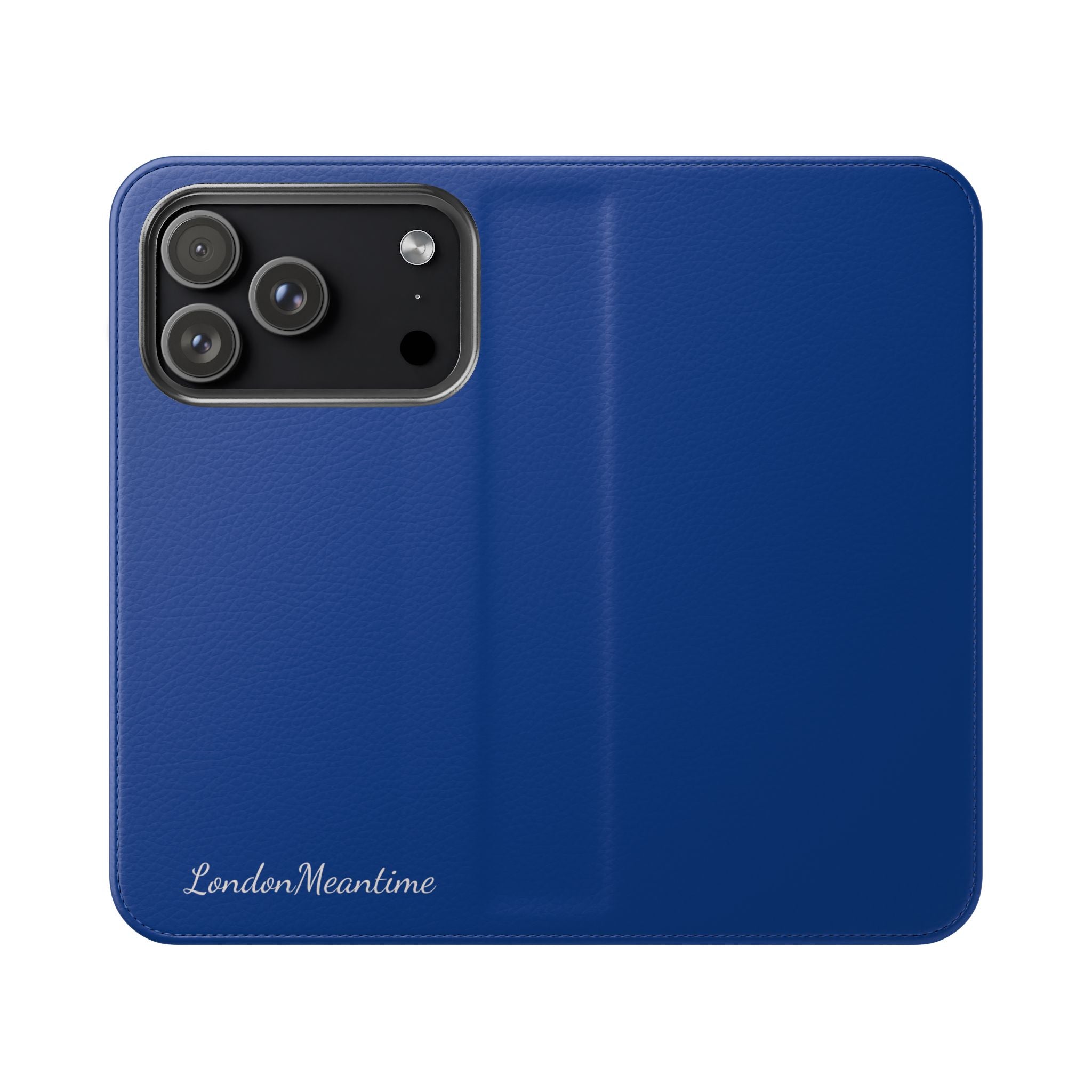 Royal blue Wallet Phone Flip Case — Cardholder Folio Cover