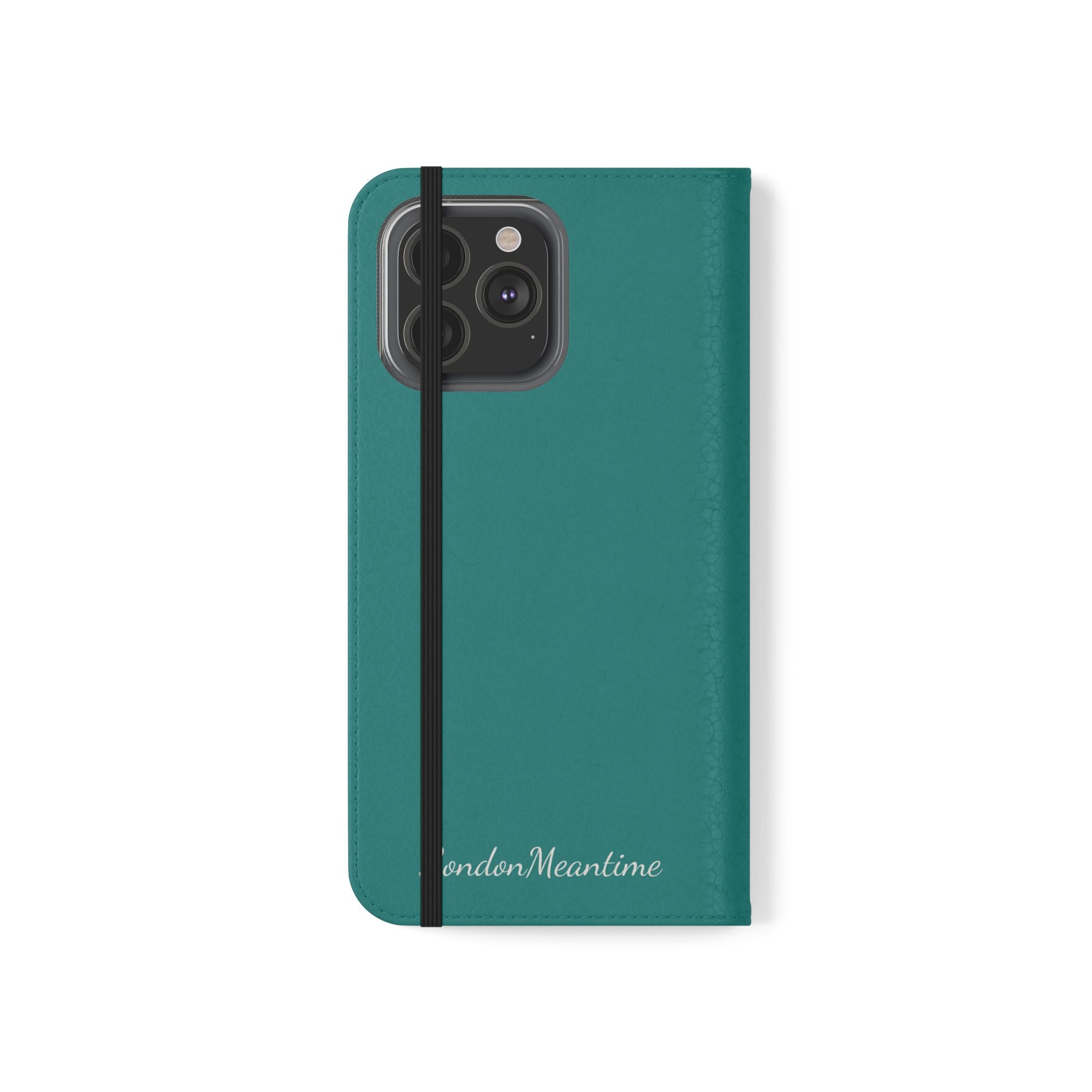 Teal Wallet Phone Flip Case — Cardholder Folio Cover