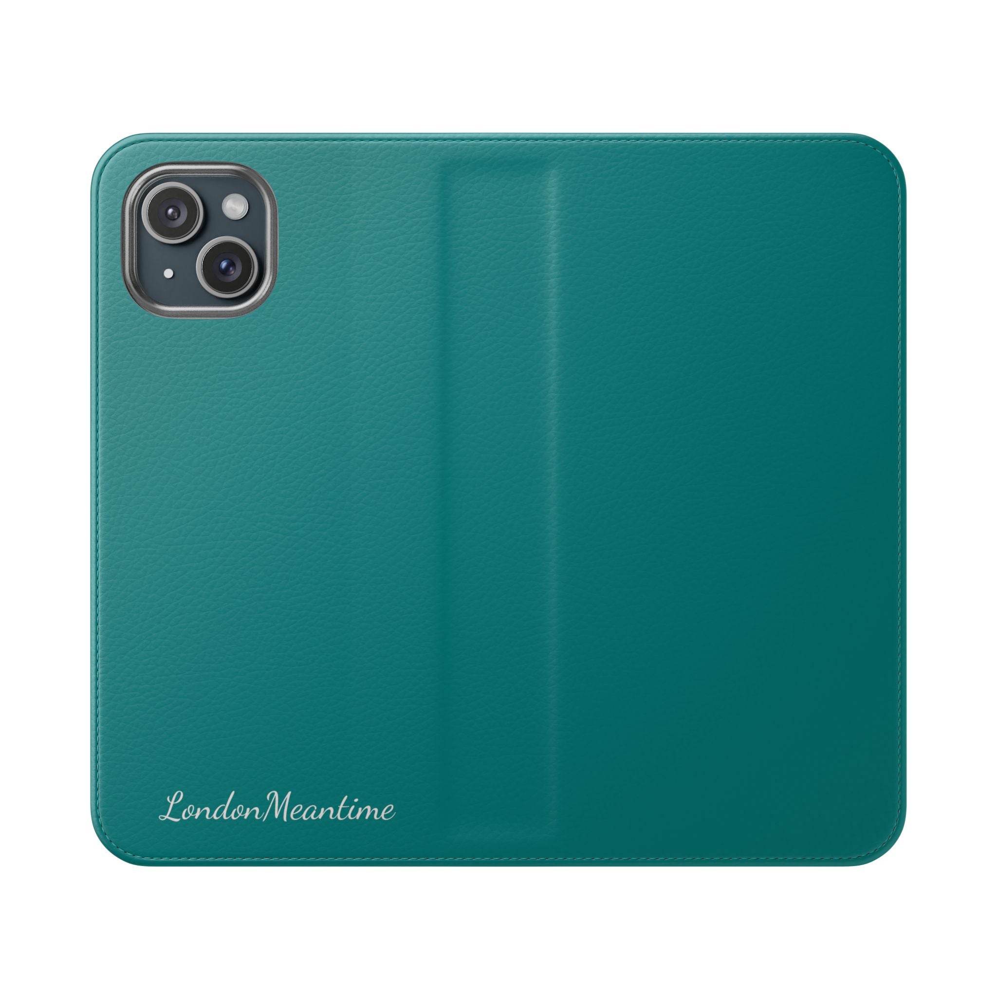 Teal Wallet Phone Flip Case — Cardholder Folio Cover