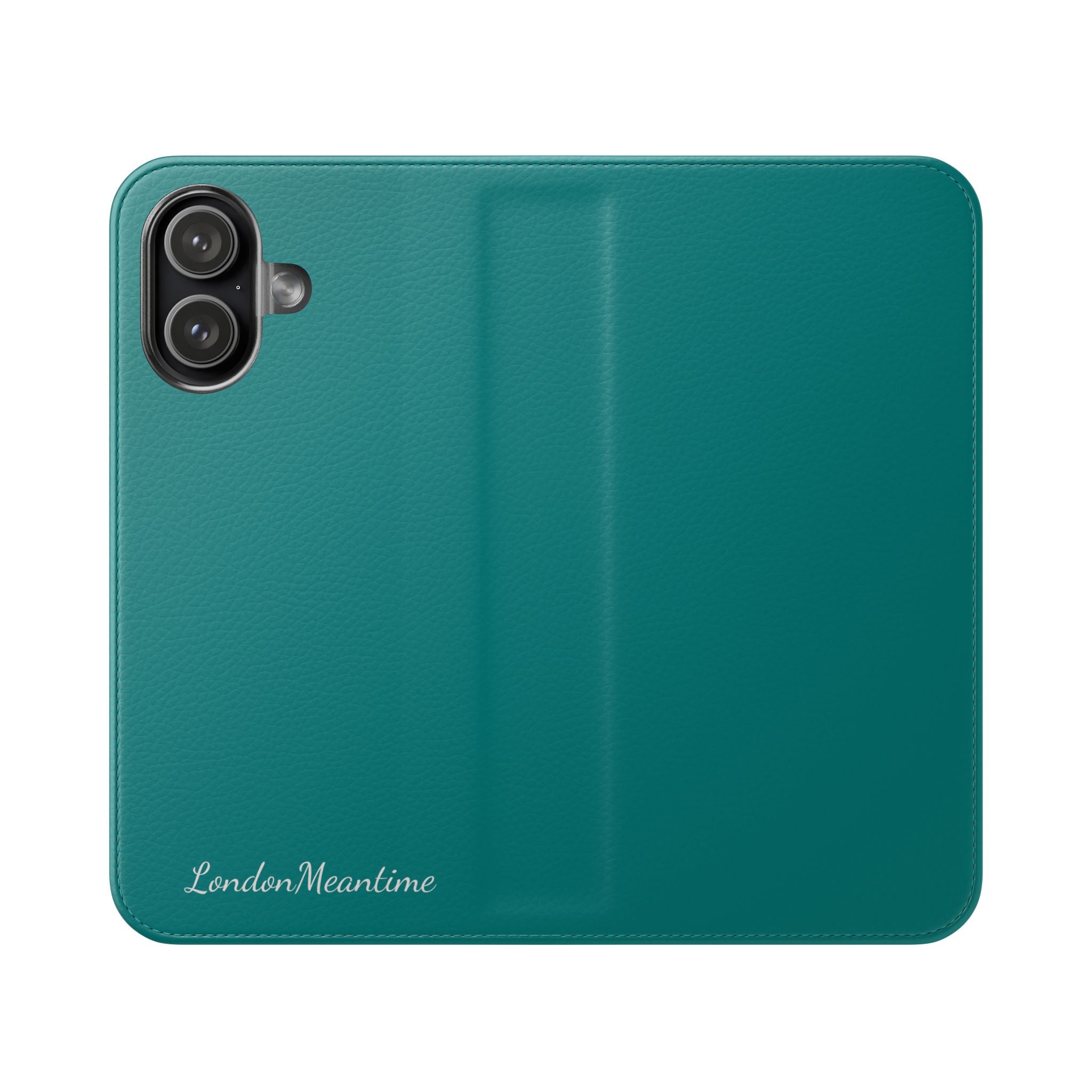 Teal Wallet Phone Flip Case — Cardholder Folio Cover