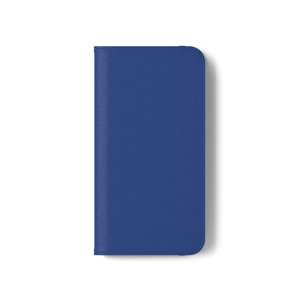 Royal blue Wallet Phone Flip Case — Cardholder Folio Cover