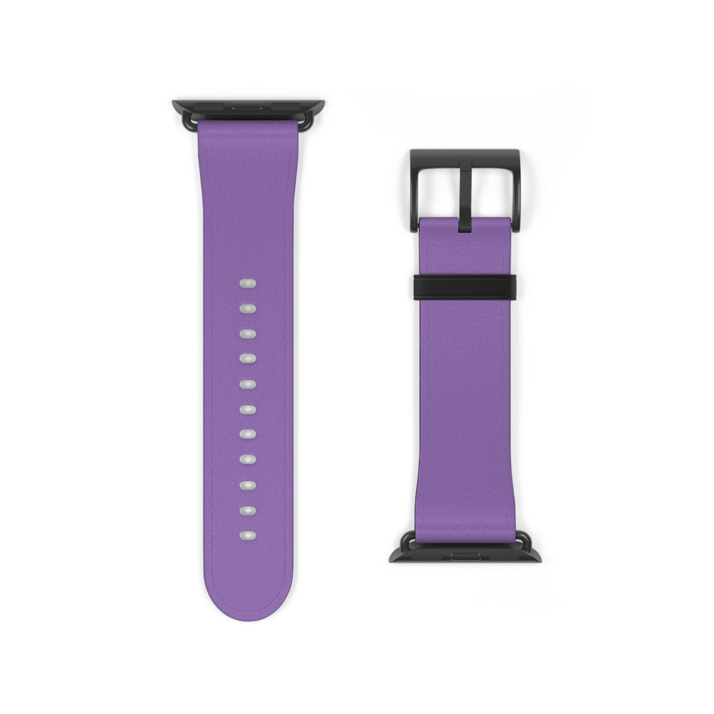 Purple Silicone Watch Band — Slim Comfortable Replacement Strap for Smartwatch