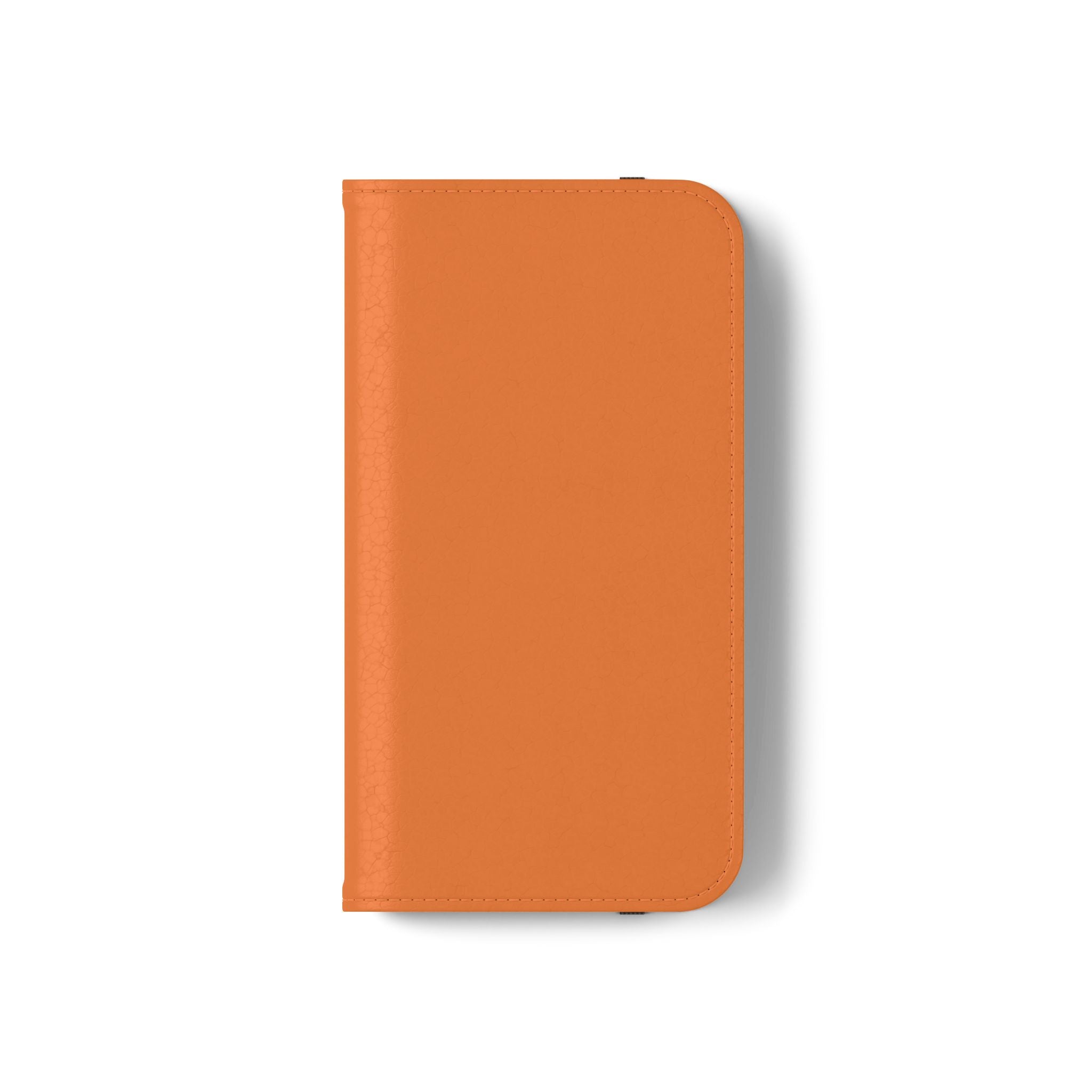 Orange Wallet Phone Flip Case — Cardholder Folio Cover
