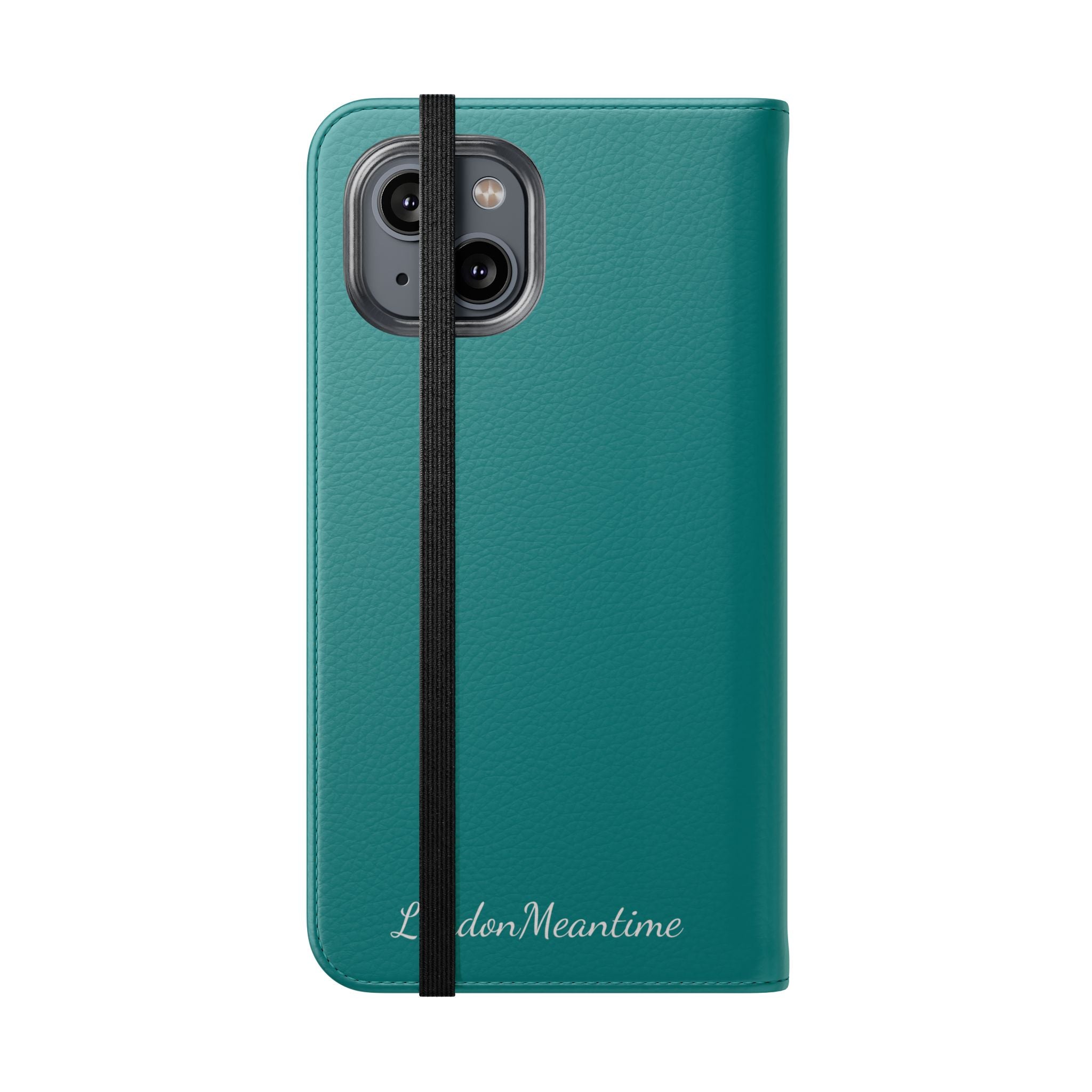 Teal Wallet Phone Flip Case — Cardholder Folio Cover