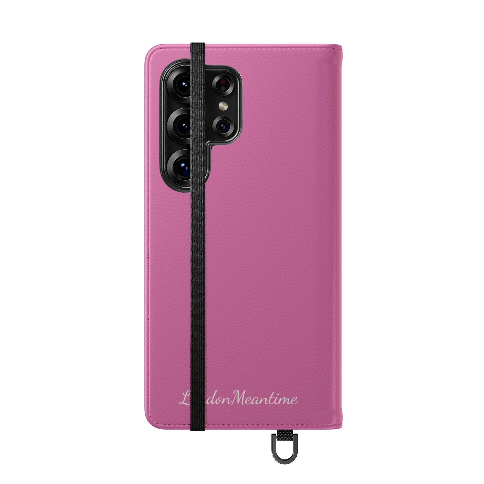 Pink Wallet Phone Flip Case — Cardholder Folio Cover