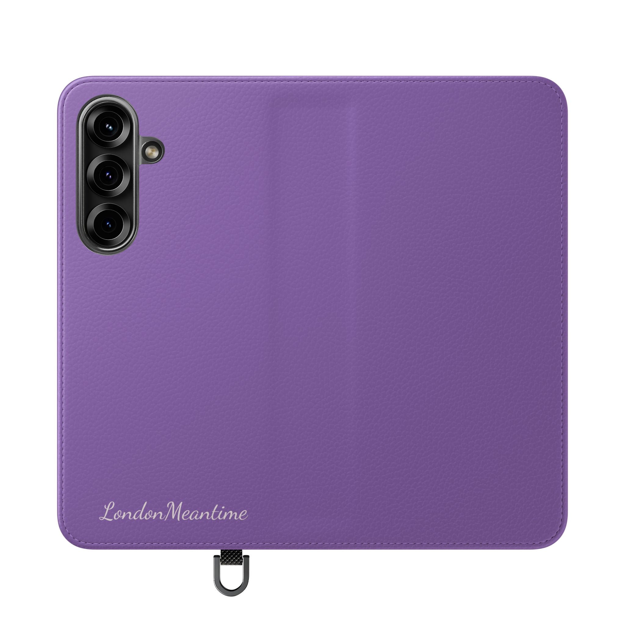 Mauve Wallet Phone Flip Case — Cardholder Folio Cover