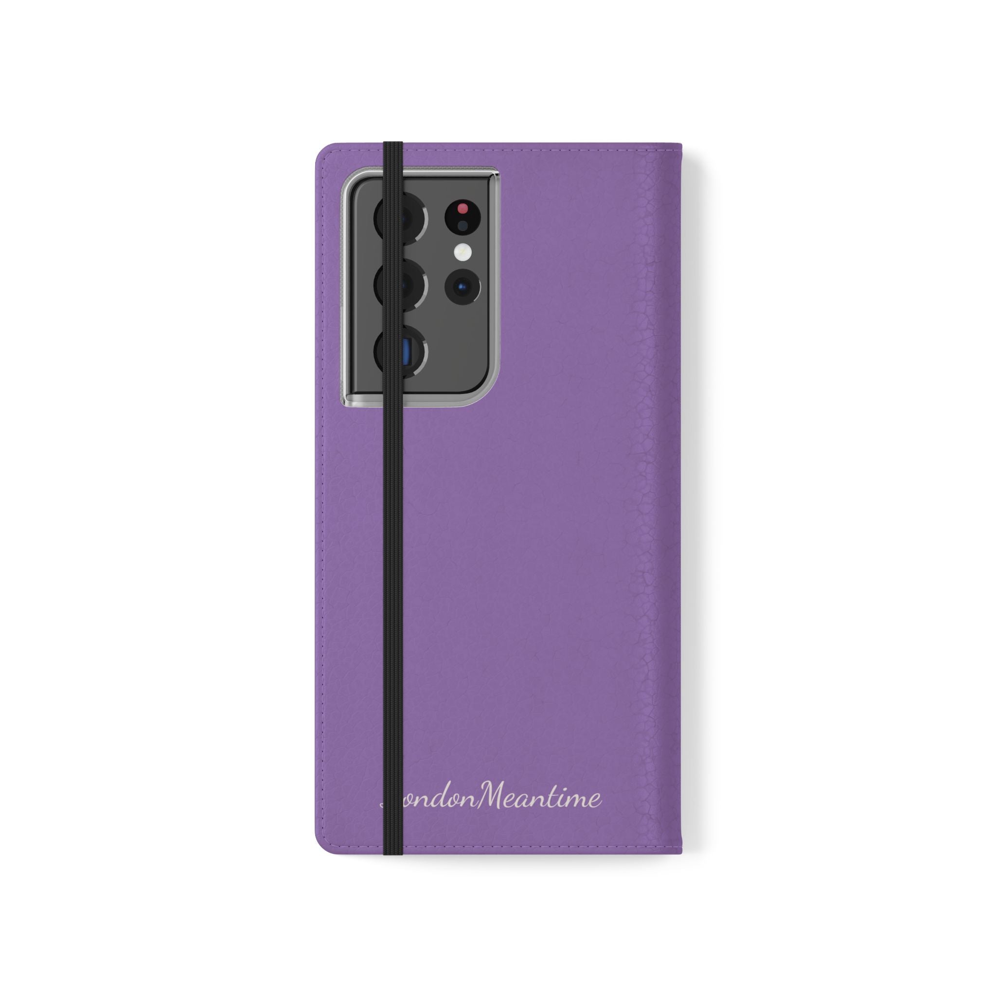 Mauve Wallet Phone Flip Case — Cardholder Folio Cover