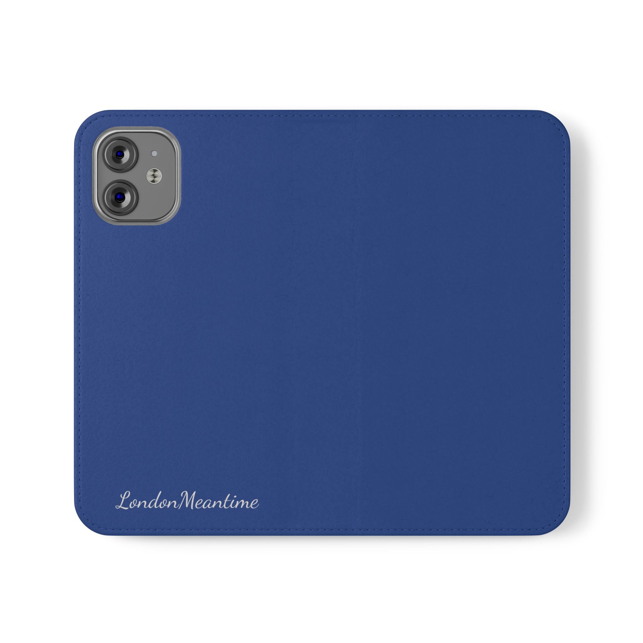 Royal blue Wallet Phone Flip Case — Cardholder Folio Cover