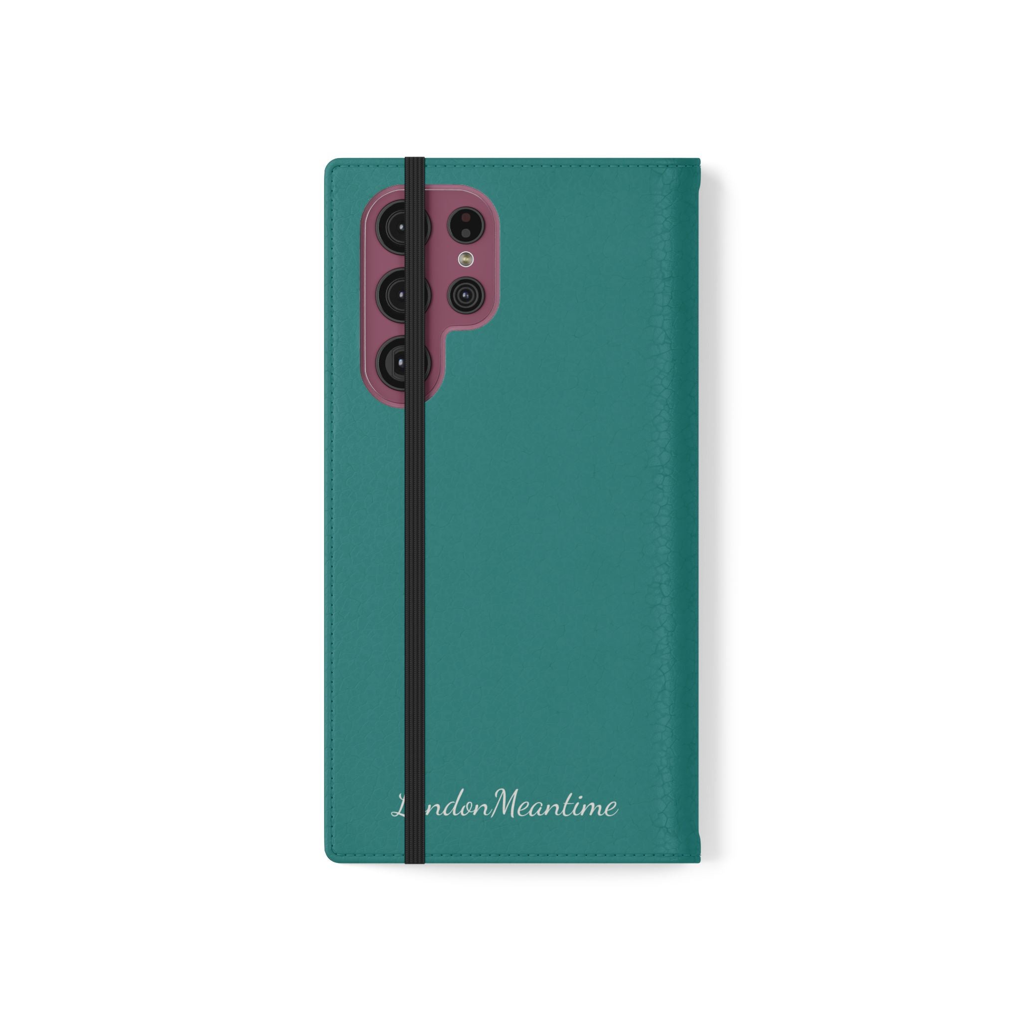 Teal Wallet Phone Flip Case — Cardholder Folio Cover