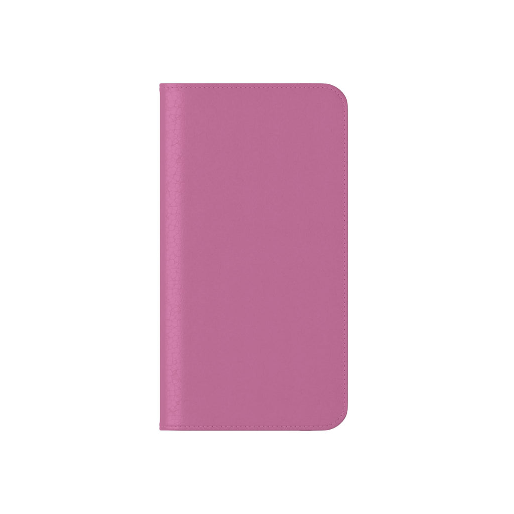 Pink Wallet Phone Flip Case — Cardholder Folio Cover