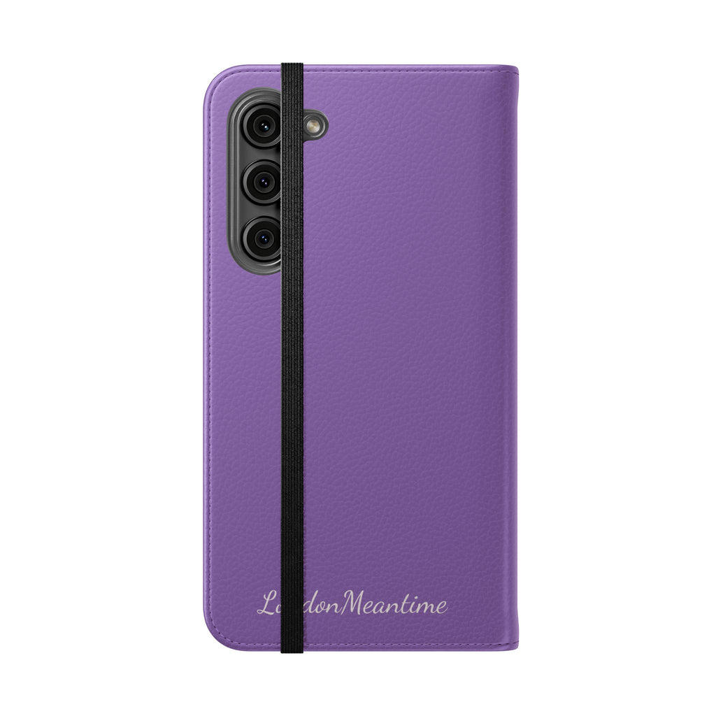 Mauve Wallet Phone Flip Case — Cardholder Folio Cover