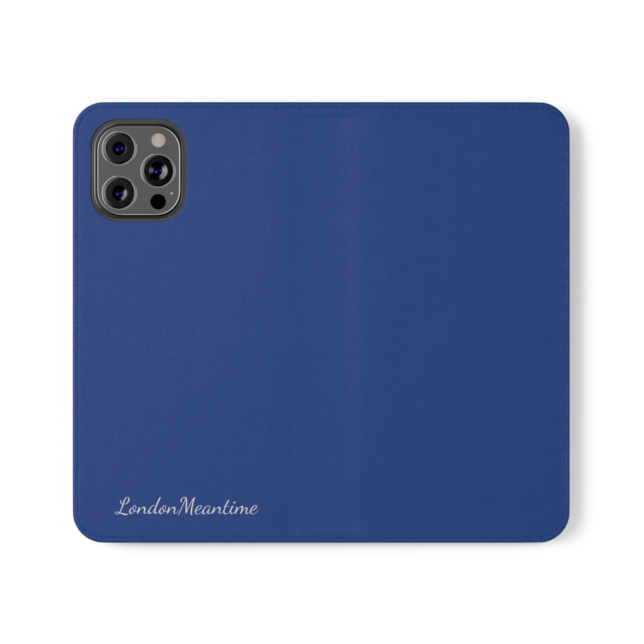 Royal blue Wallet Phone Flip Case — Cardholder Folio Cover