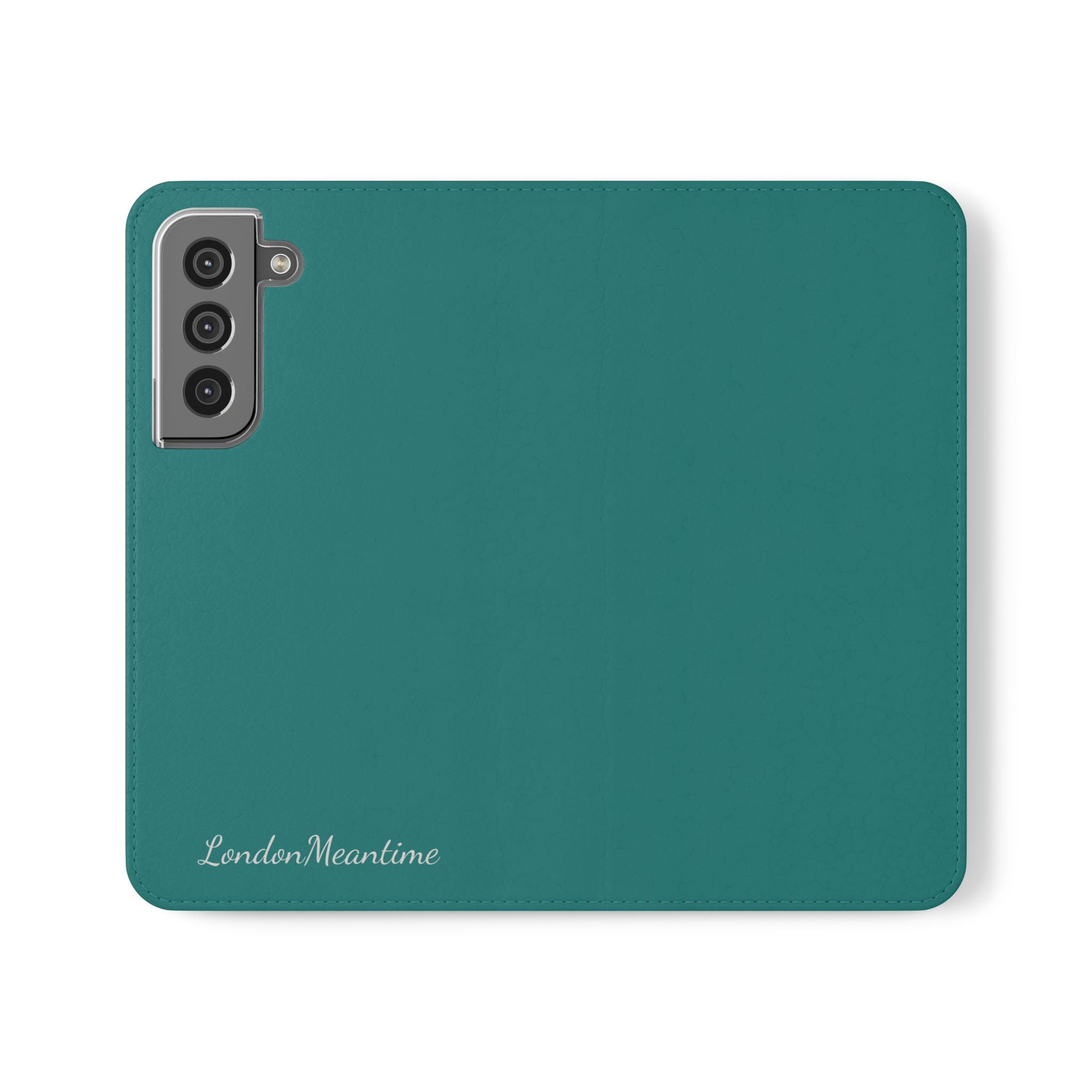 Teal Wallet Phone Flip Case — Cardholder Folio Cover