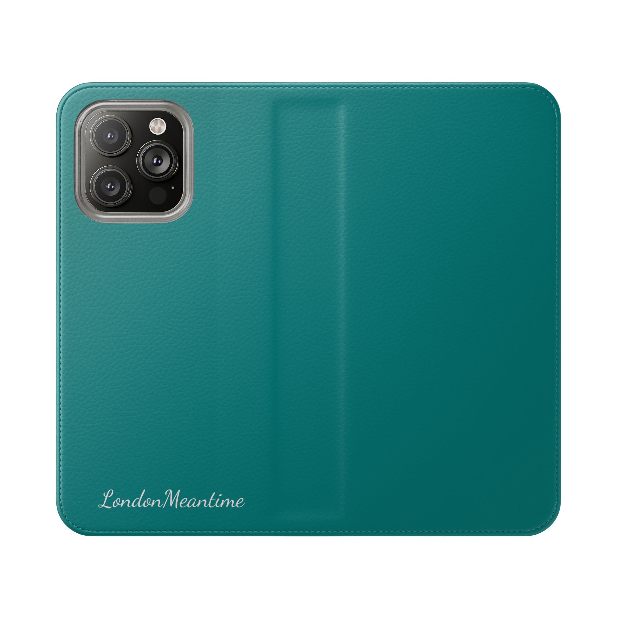 Teal Wallet Phone Flip Case — Cardholder Folio Cover