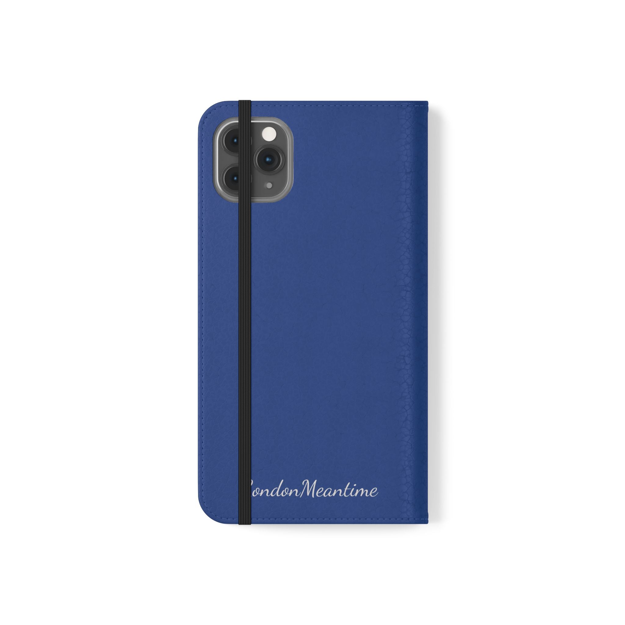 Royal blue Wallet Phone Flip Case — Cardholder Folio Cover