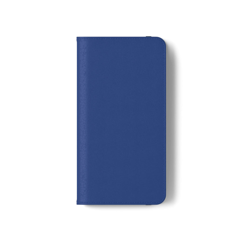 Royal blue Wallet Phone Flip Case — Cardholder Folio Cover