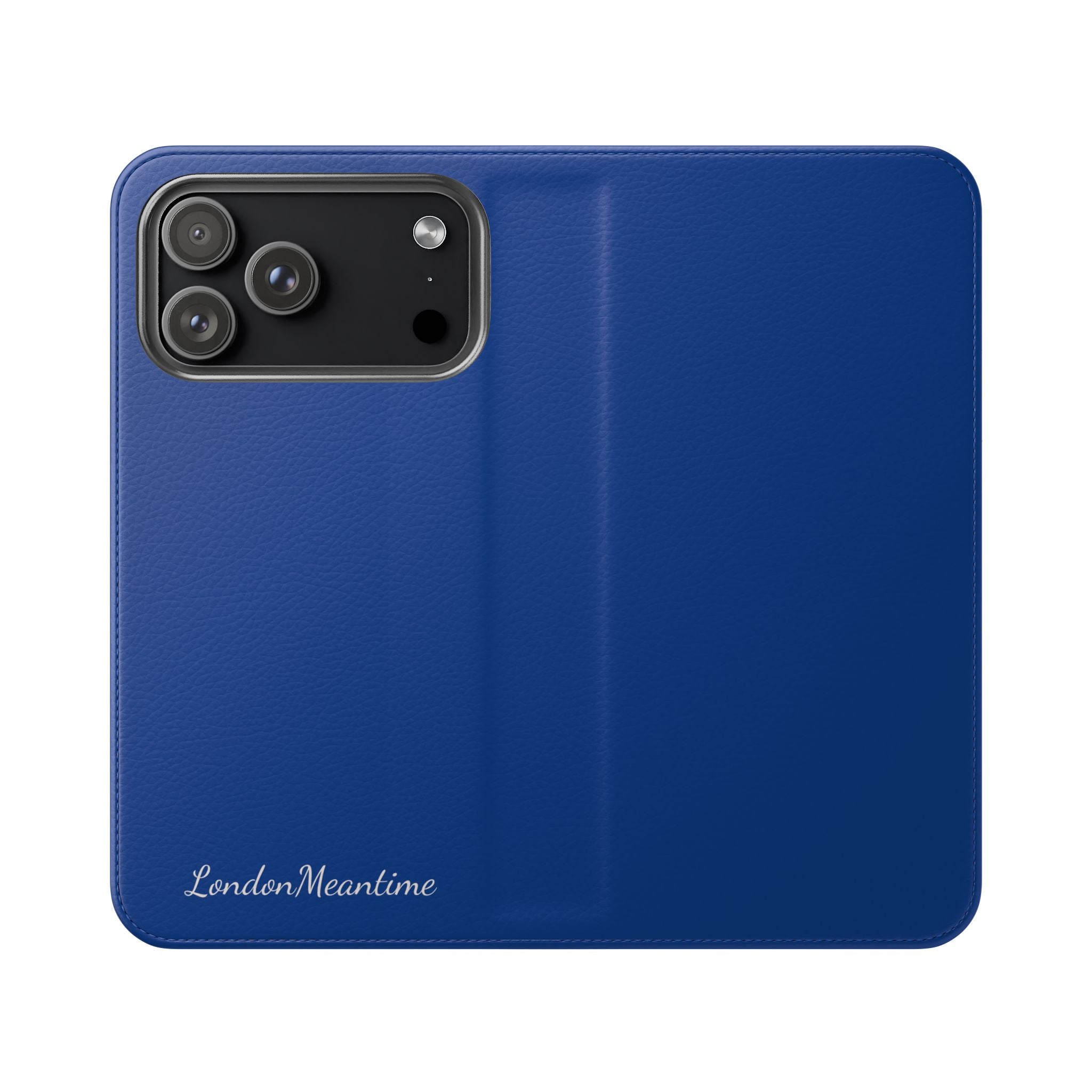 Royal blue Wallet Phone Flip Case — Cardholder Folio Cover