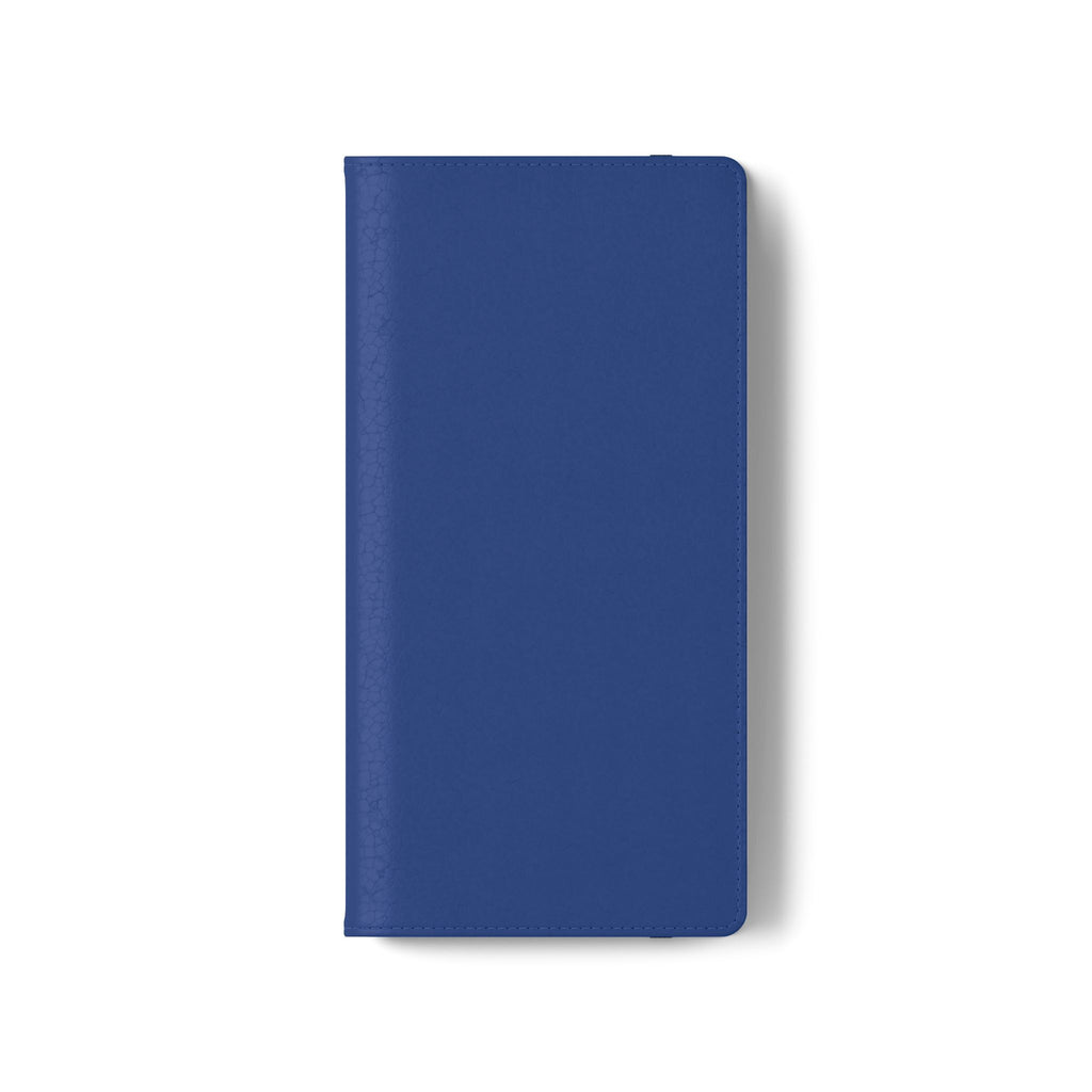 Royal blue Wallet Phone Flip Case — Cardholder Folio Cover
