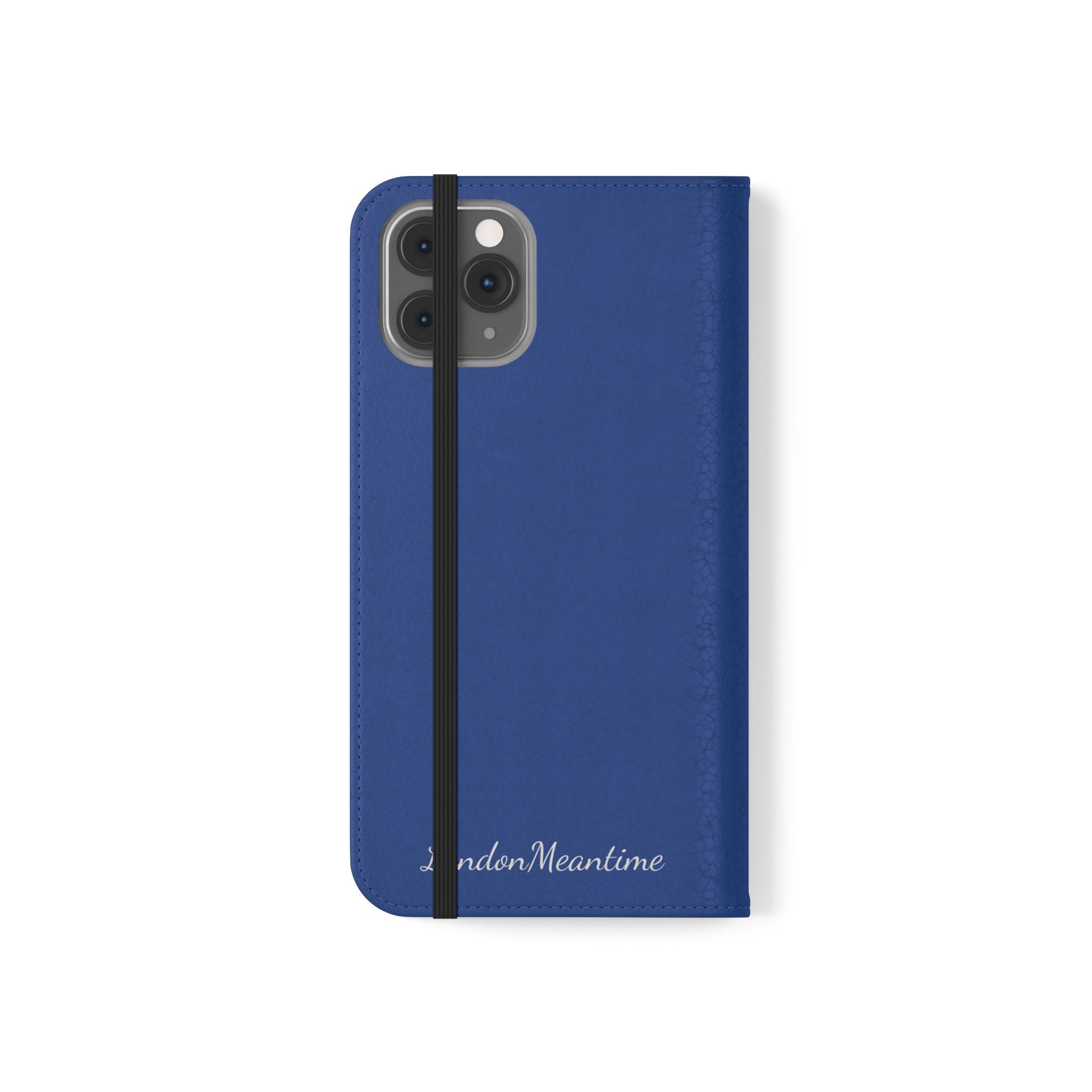Royal blue Wallet Phone Flip Case — Cardholder Folio Cover