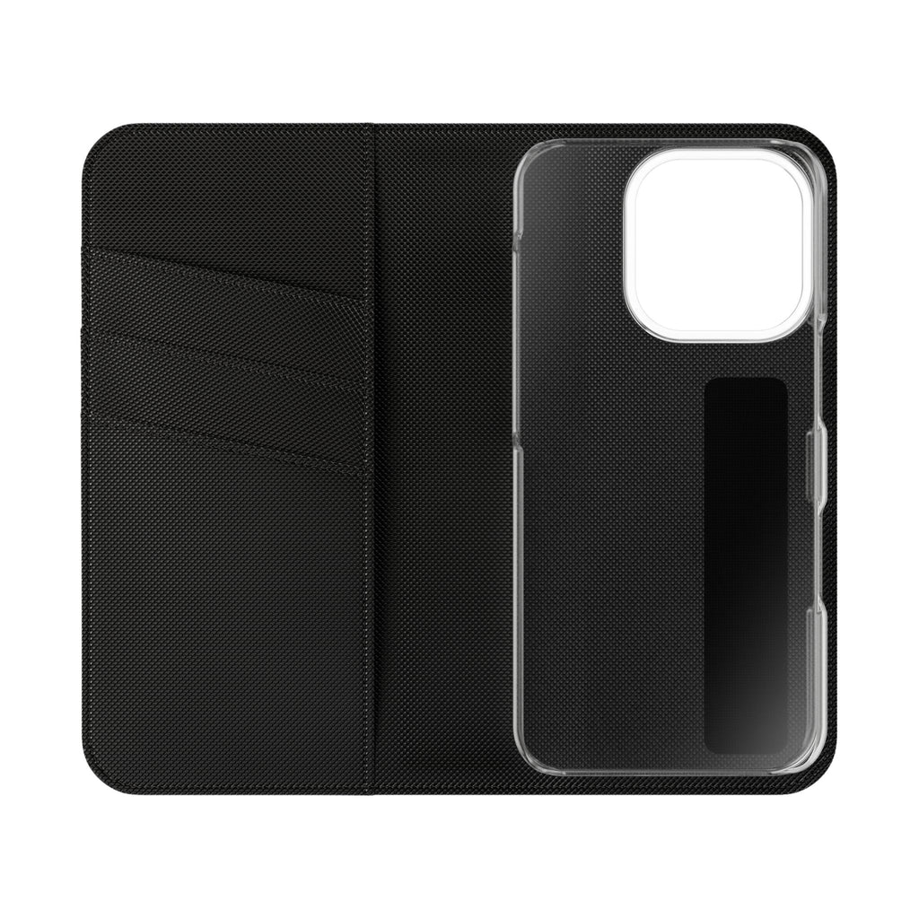 Orange Wallet Phone Flip Case — Cardholder Folio Cover