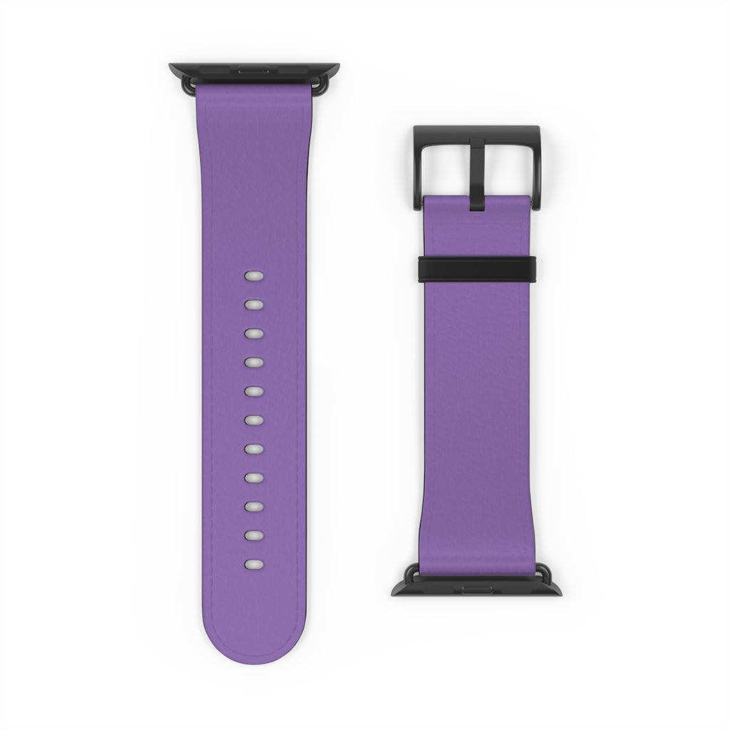 Purple Silicone Watch Band — Slim Comfortable Replacement Strap for Smartwatch