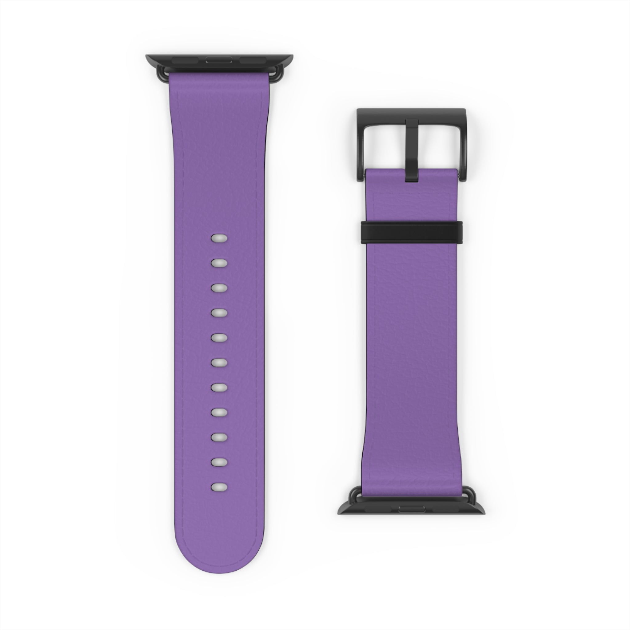 Purple Silicone Watch Band — Slim Comfortable Replacement Strap for Smartwatch