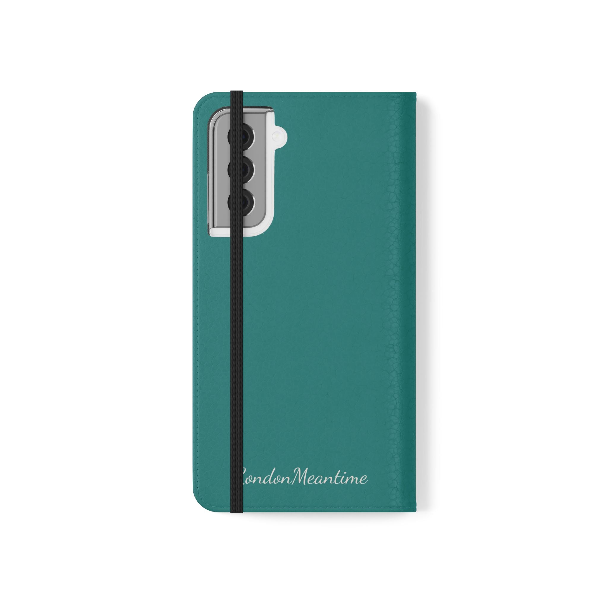 Teal Wallet Phone Flip Case — Cardholder Folio Cover