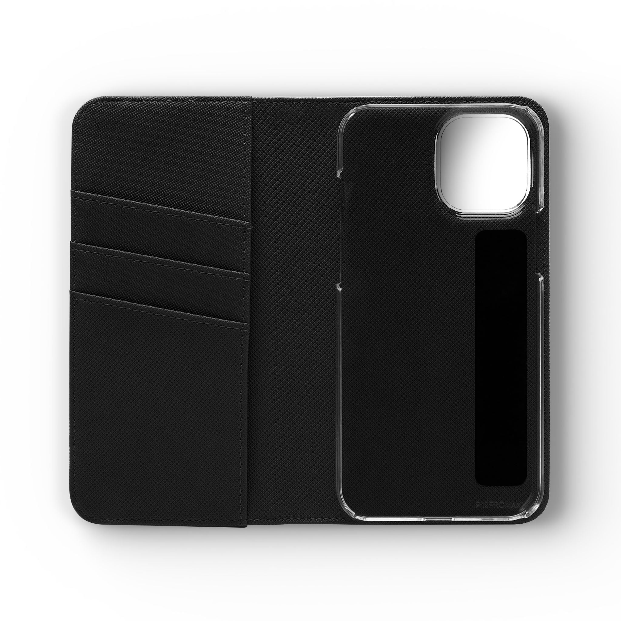 Orange Wallet Phone Flip Case — Cardholder Folio Cover