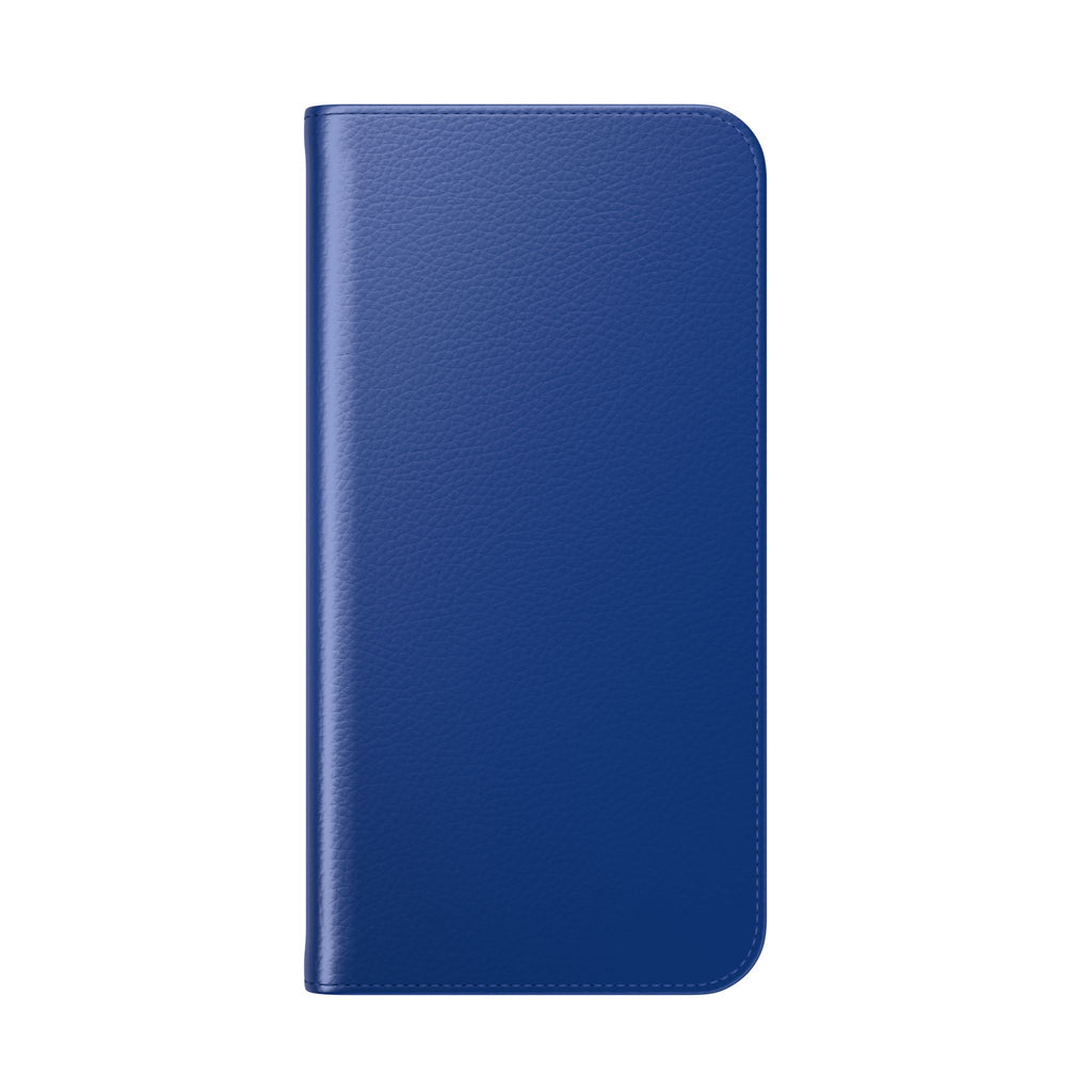 Royal blue Wallet Phone Flip Case — Cardholder Folio Cover