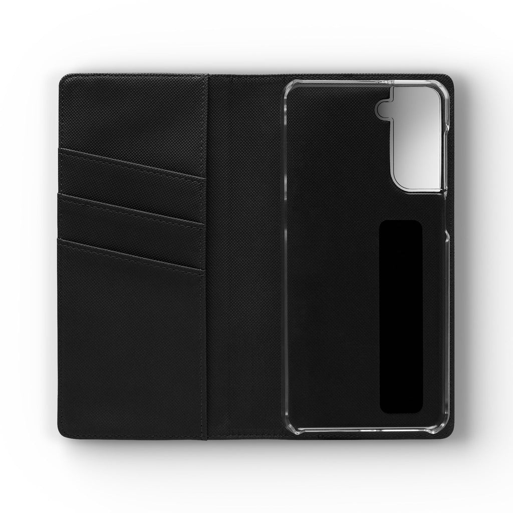 Royal blue Wallet Phone Flip Case — Cardholder Folio Cover
