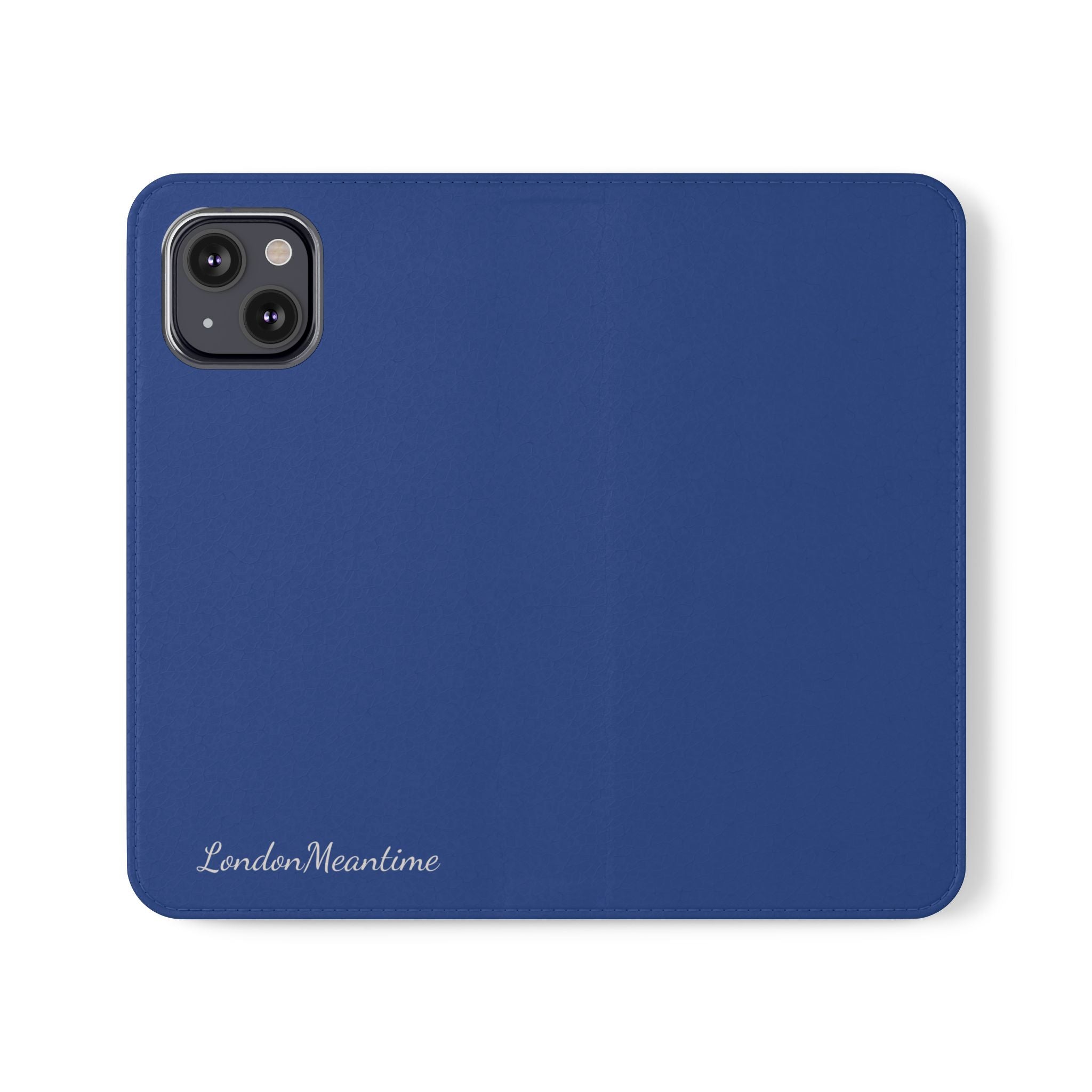 Royal blue Wallet Phone Flip Case — Cardholder Folio Cover