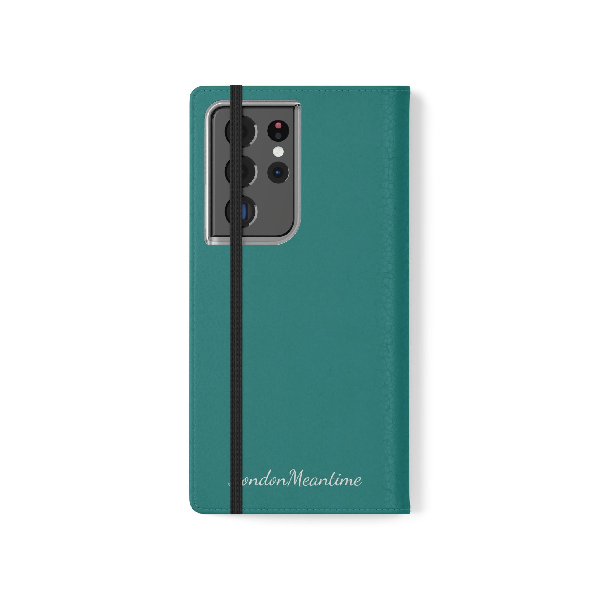 Teal Wallet Phone Flip Case — Cardholder Folio Cover