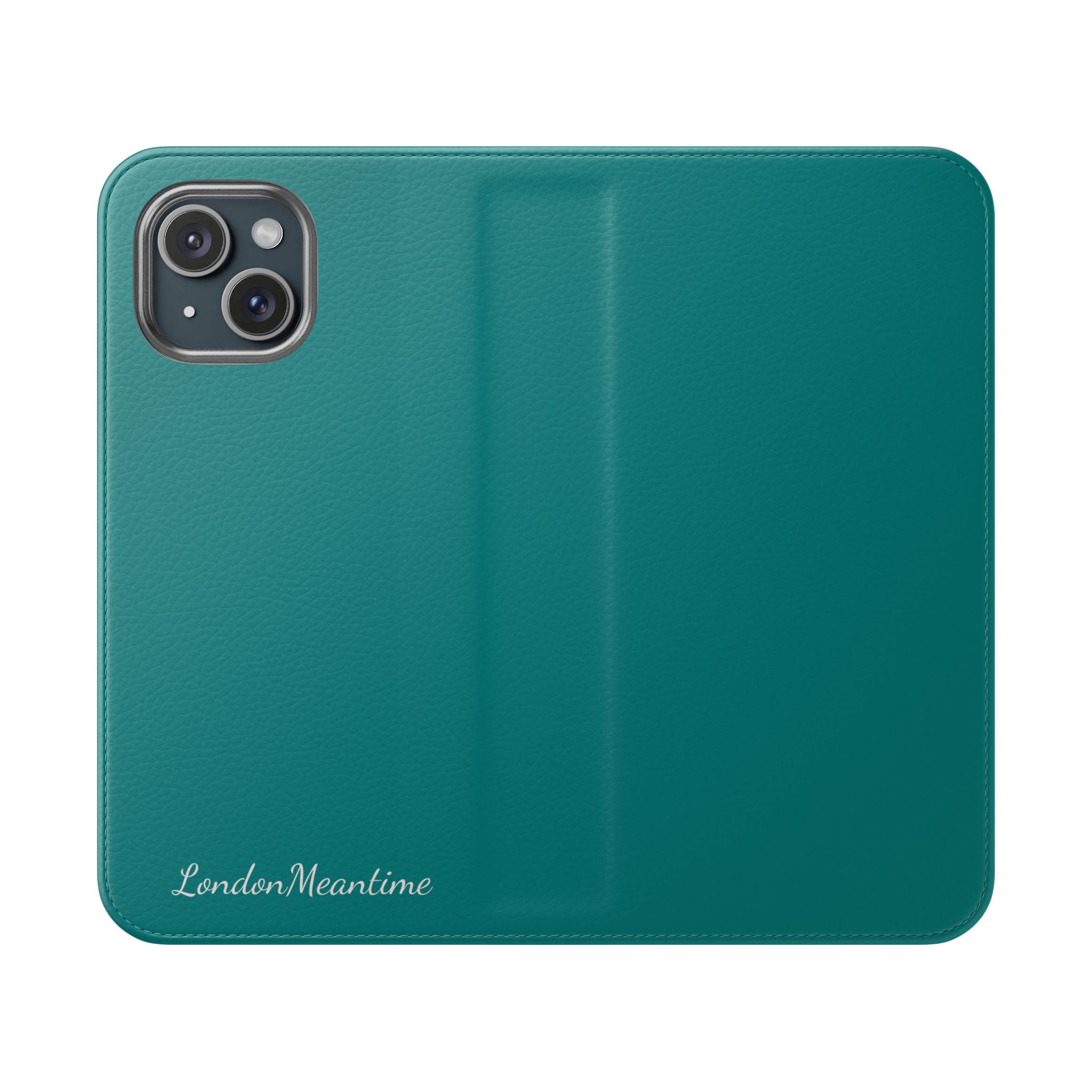 Teal Wallet Phone Flip Case — Cardholder Folio Cover