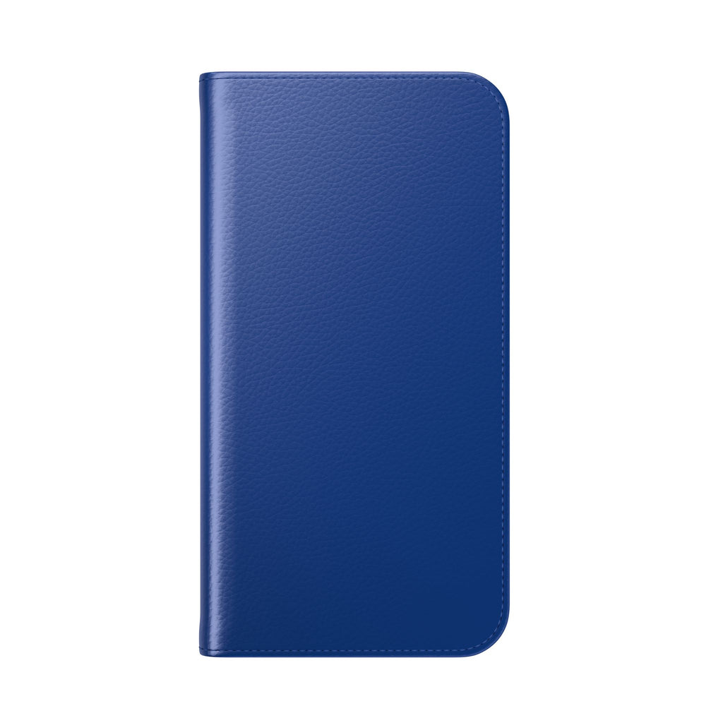 Royal blue Wallet Phone Flip Case — Cardholder Folio Cover
