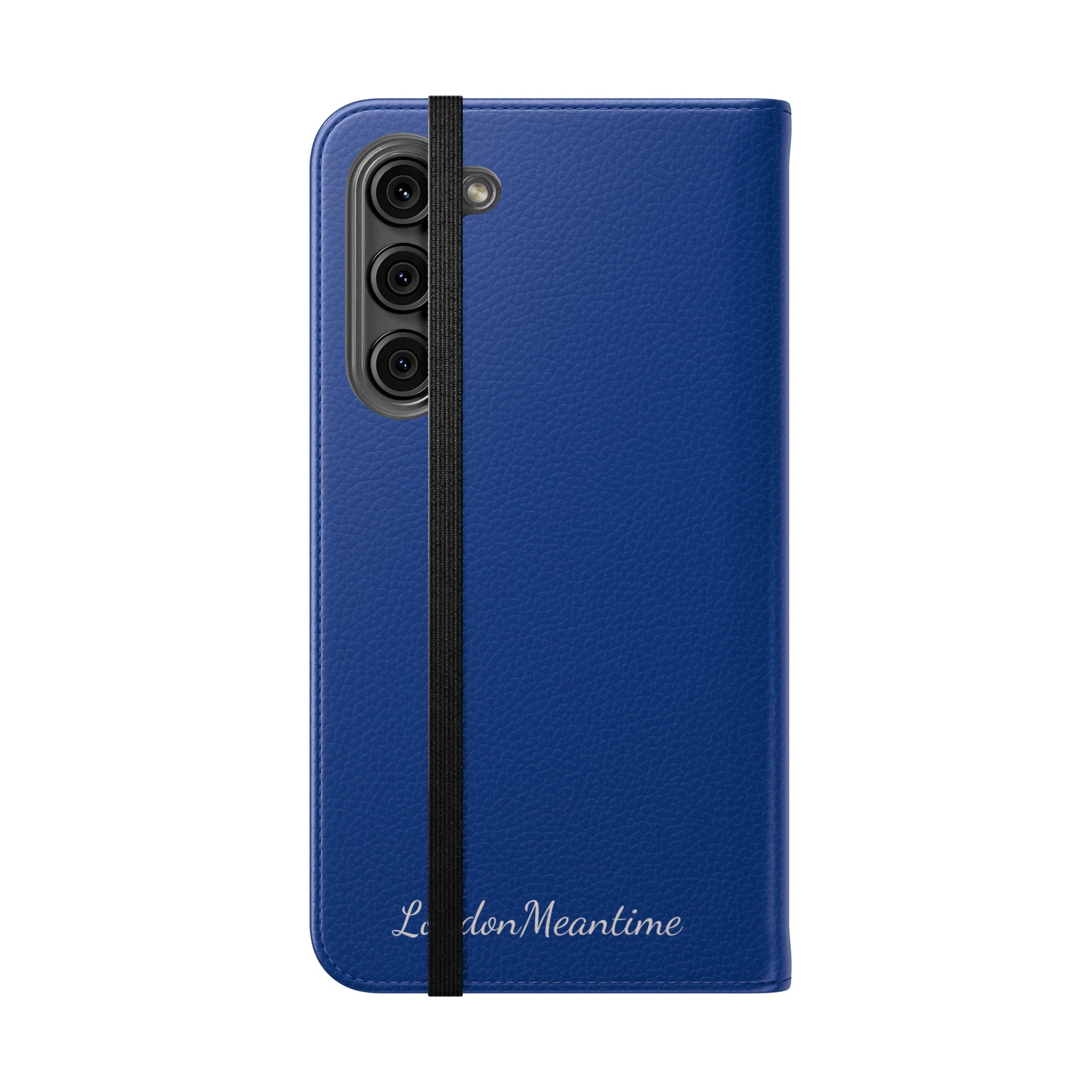 Royal blue Wallet Phone Flip Case — Cardholder Folio Cover
