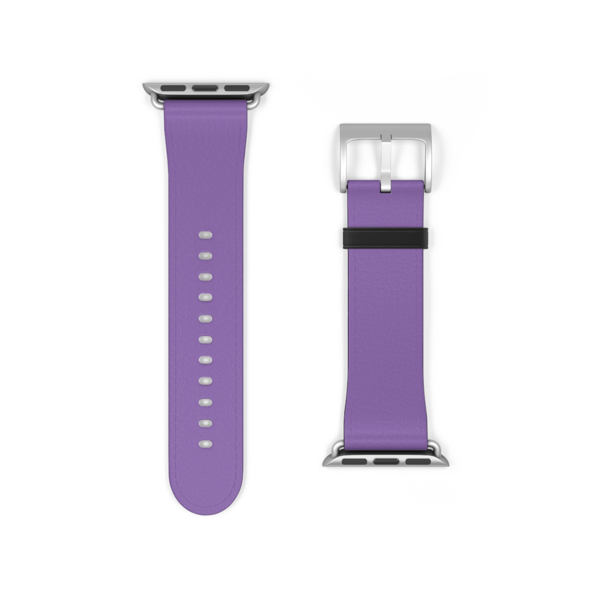 Purple Silicone Watch Band — Slim Comfortable Replacement Strap for Smartwatch