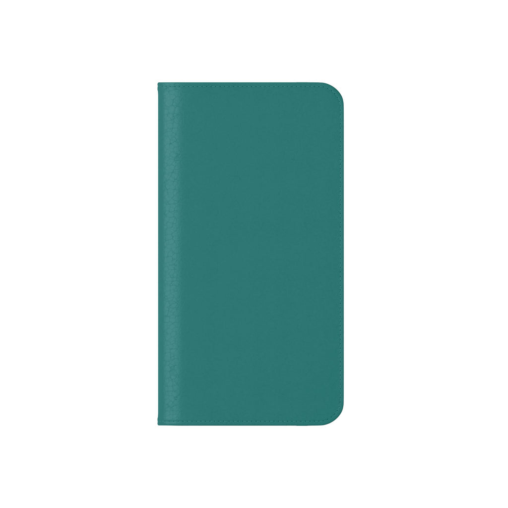 Teal Wallet Phone Flip Case — Cardholder Folio Cover