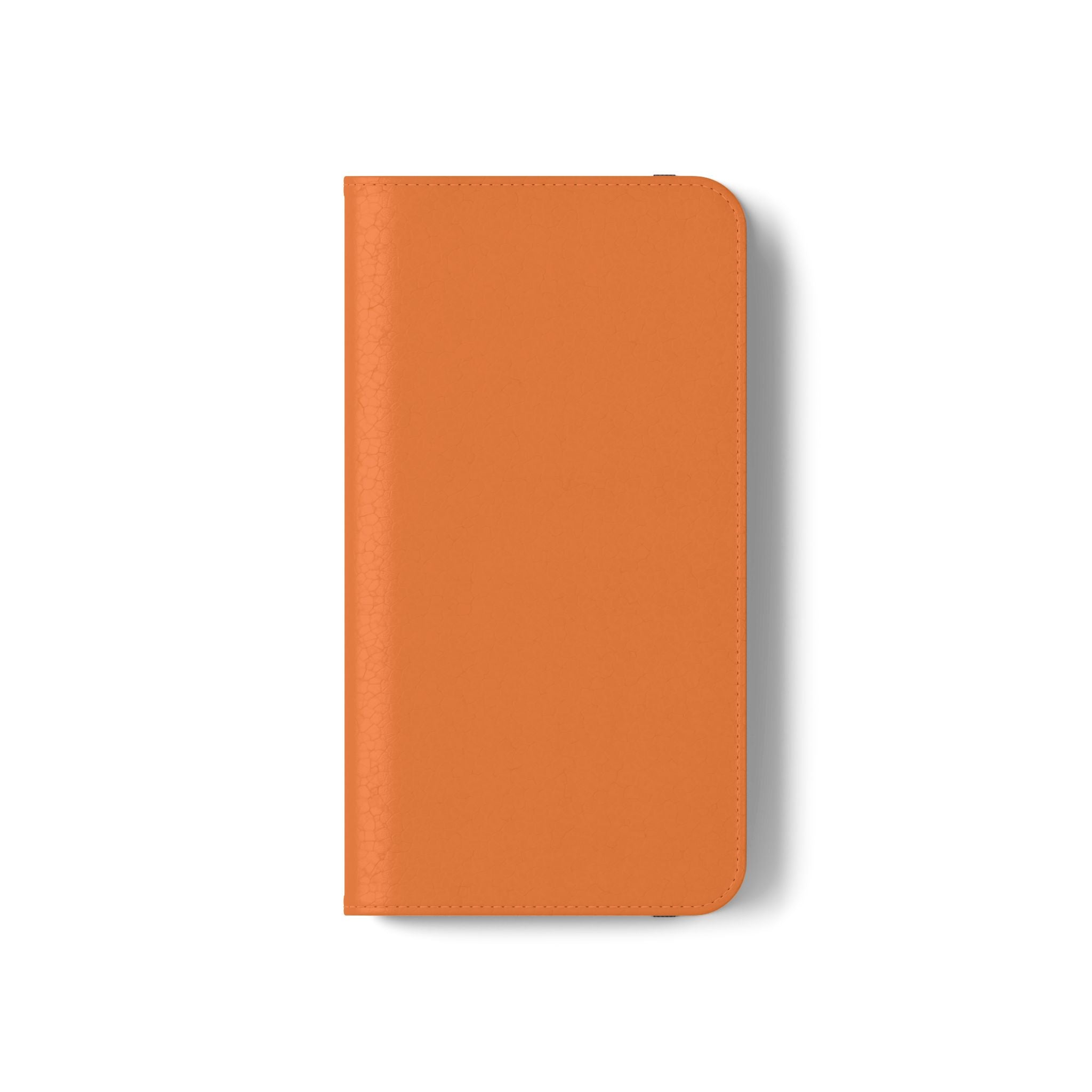 Orange Wallet Phone Flip Case — Cardholder Folio Cover