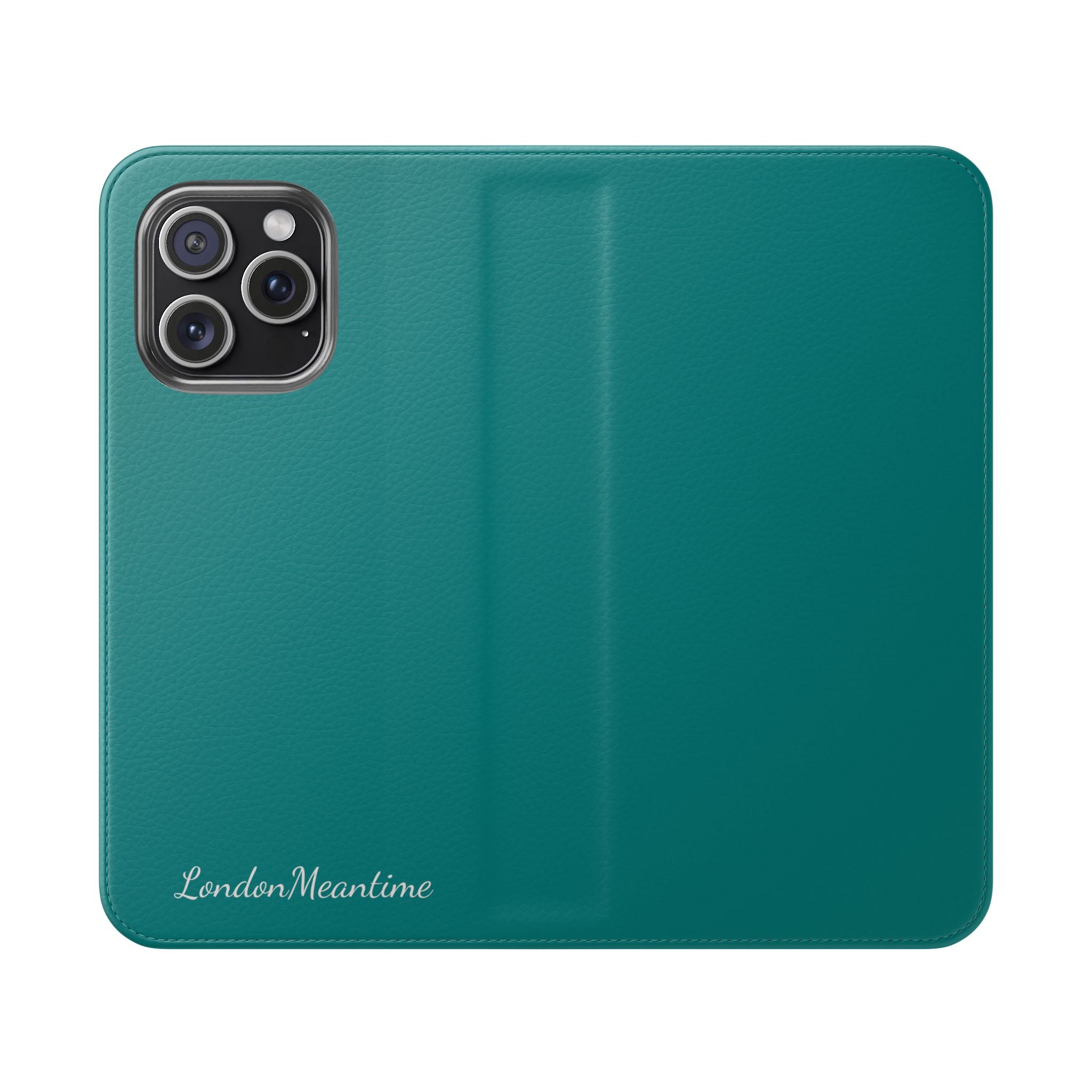 Teal Wallet Phone Flip Case — Cardholder Folio Cover