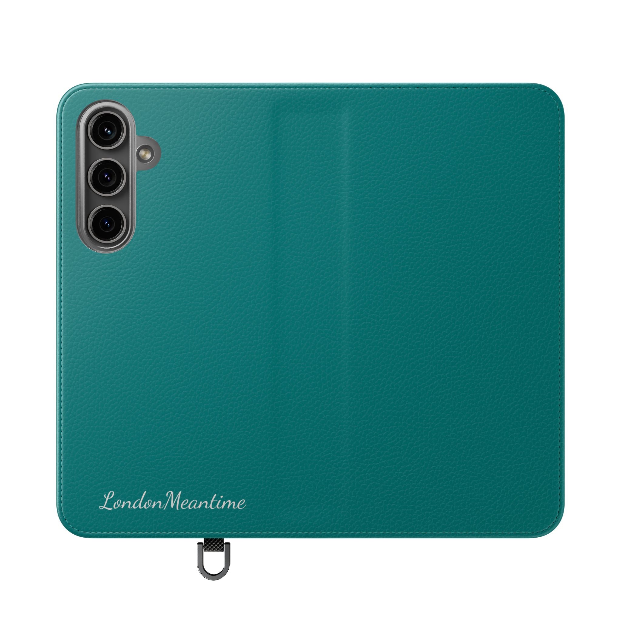 Teal Wallet Phone Flip Case — Cardholder Folio Cover