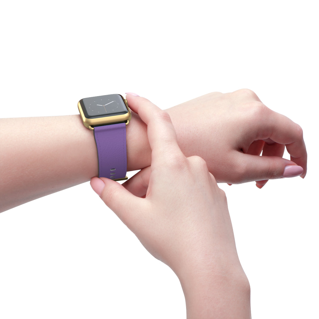 Purple Silicone Watch Band — Slim Comfortable Replacement Strap for Smartwatch