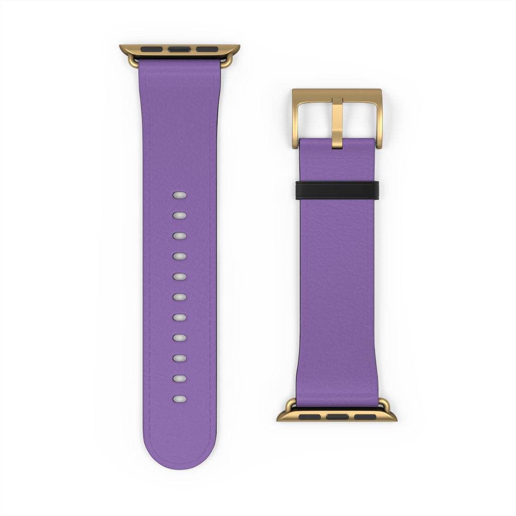 Purple Silicone Watch Band — Slim Comfortable Replacement Strap for Smartwatch