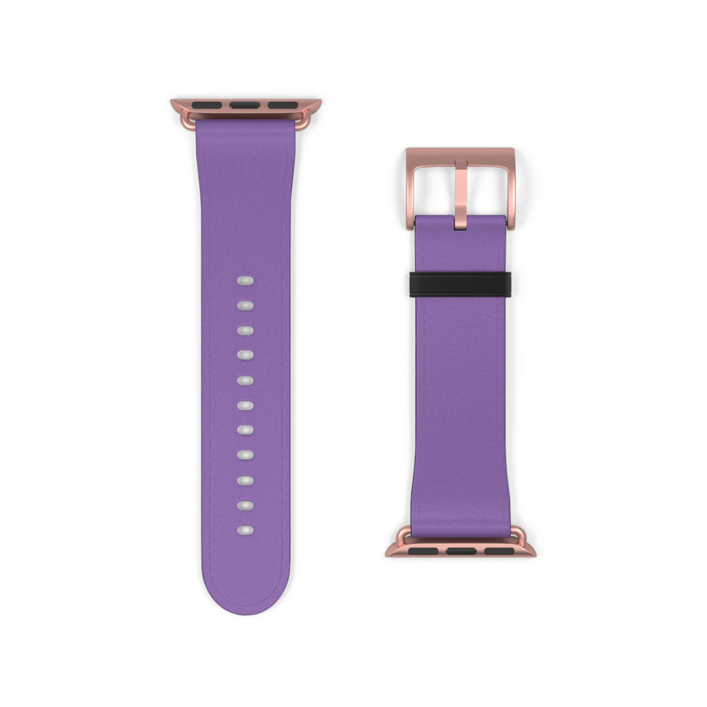 Purple Silicone Watch Band — Slim Comfortable Replacement Strap for Smartwatch