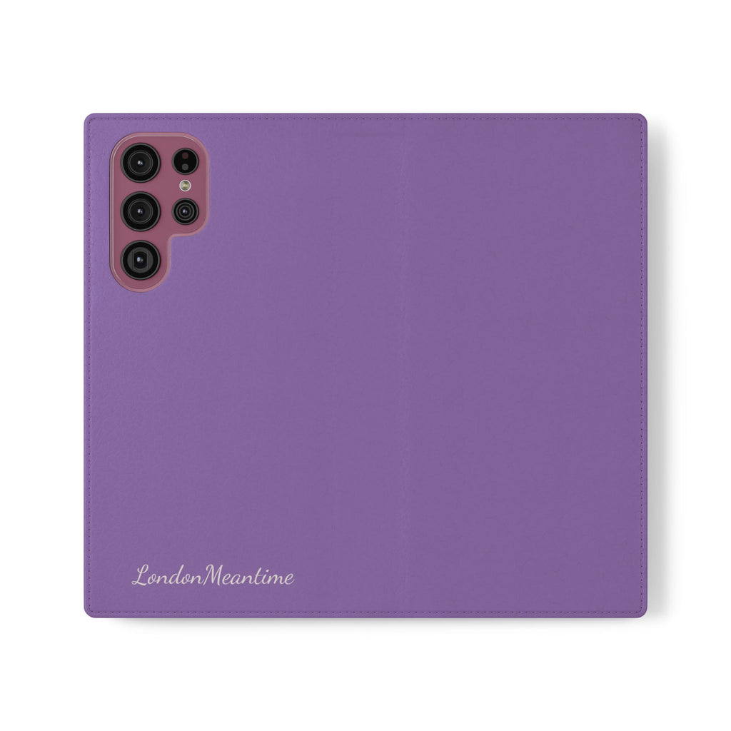 Mauve Wallet Phone Flip Case — Cardholder Folio Cover