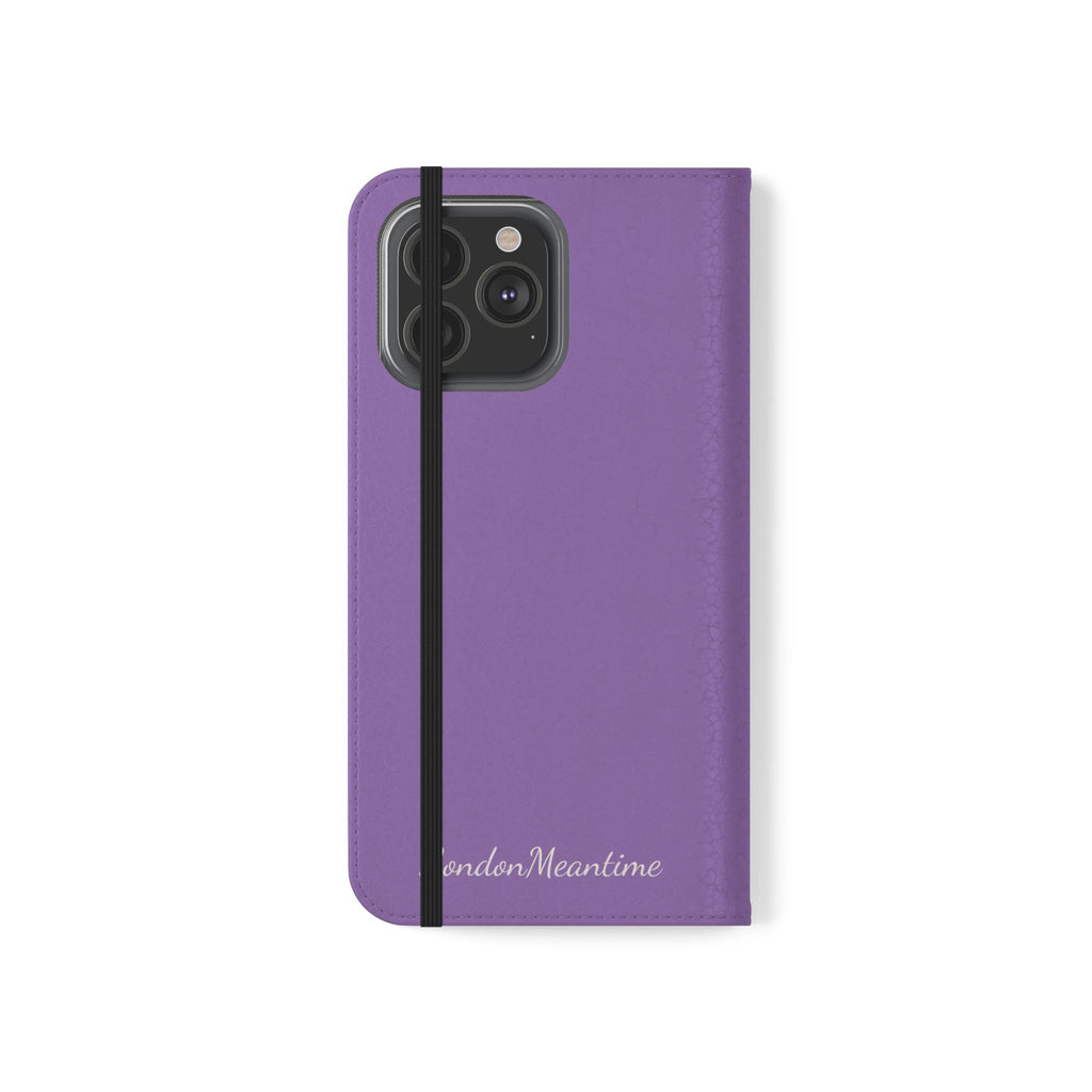 Mauve Wallet Phone Flip Case — Cardholder Folio Cover