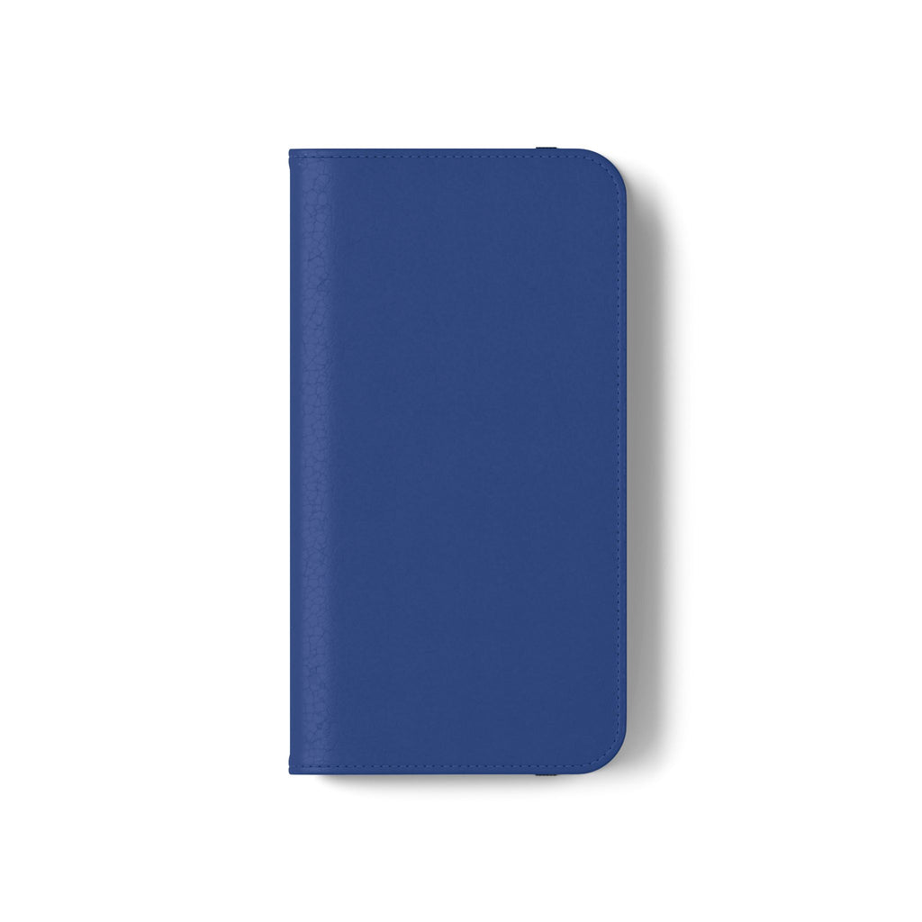 Royal blue Wallet Phone Flip Case — Cardholder Folio Cover