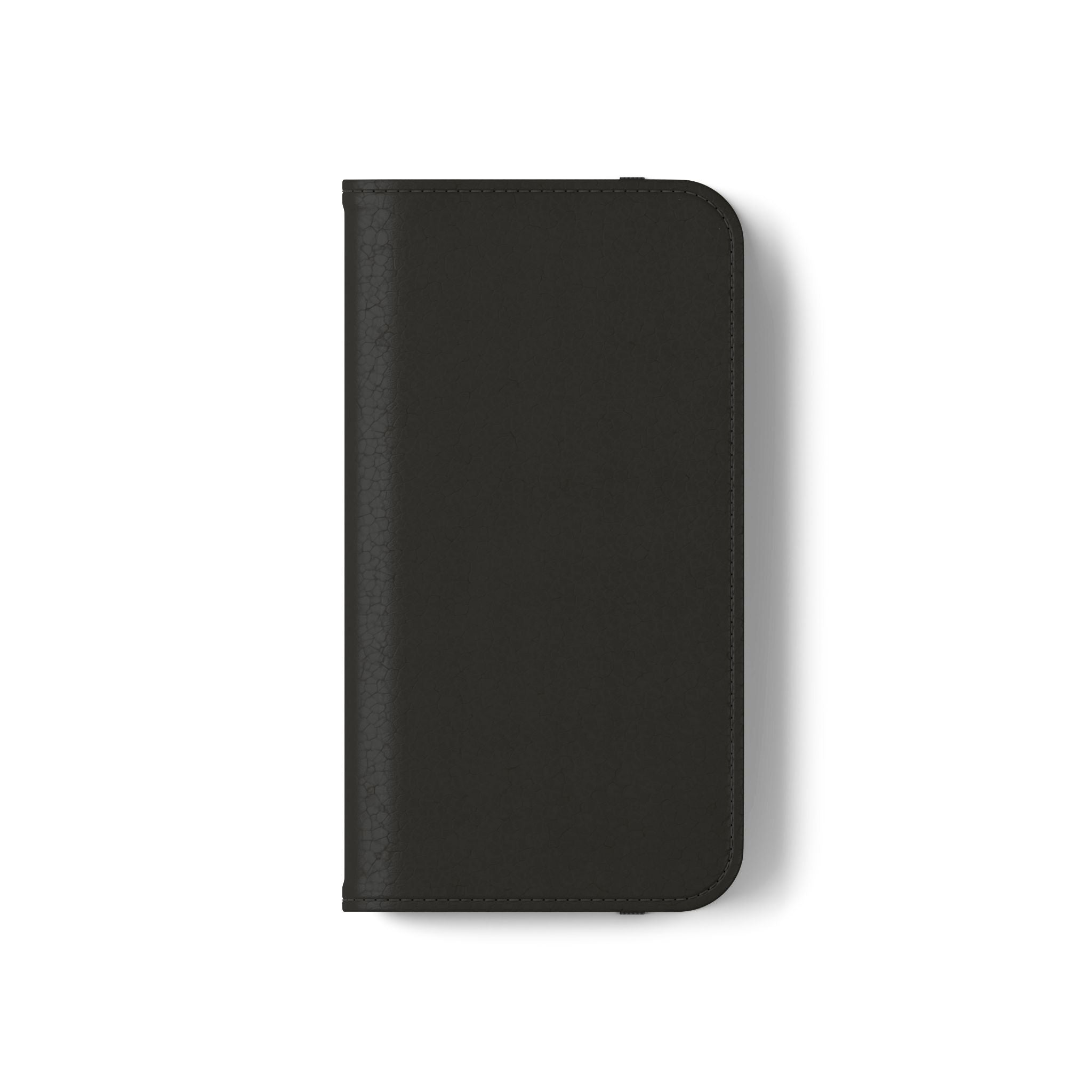 Black Wallet Phone Flip Case — Cardholder Folio Cover