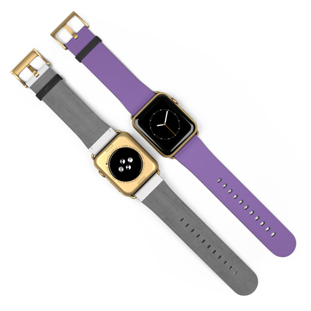 Purple Silicone Watch Band — Slim Comfortable Replacement Strap for Smartwatch