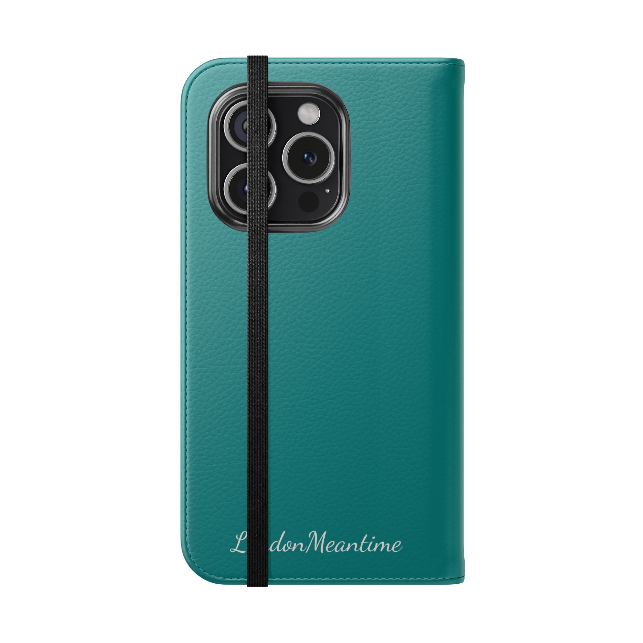 Teal Wallet Phone Flip Case — Cardholder Folio Cover